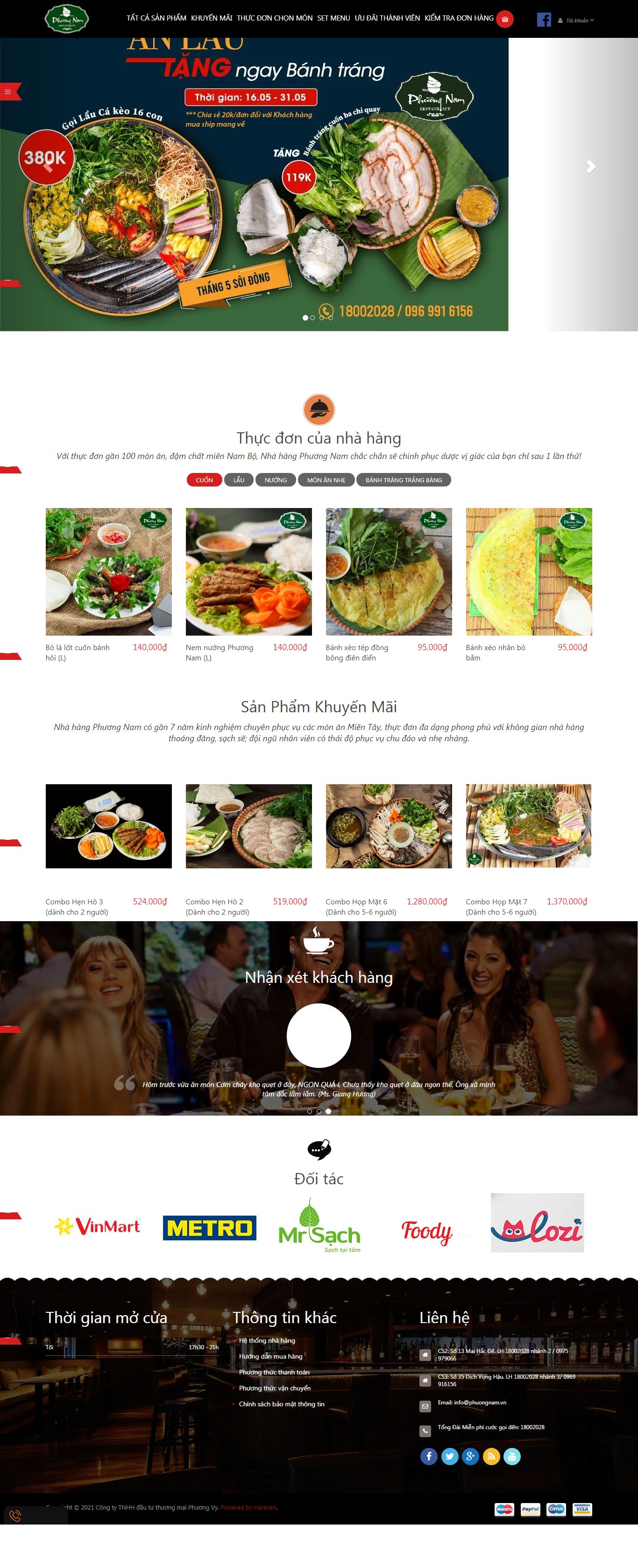 Thiết kế Web phương nam nhahangphuongnam.vn