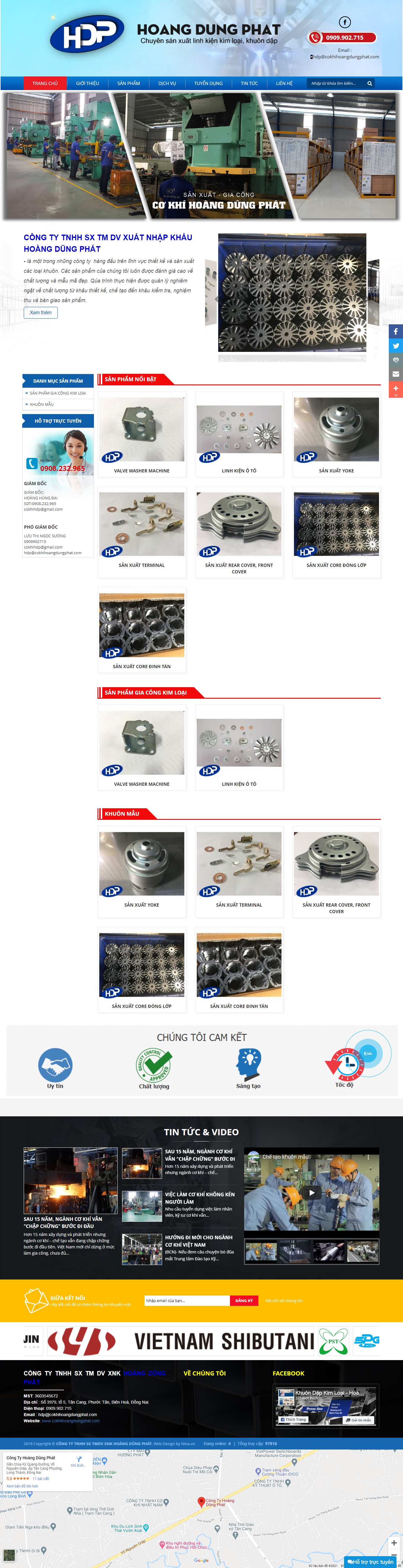 Thiết kế Web cánh cam cokhihoangdungphat.com