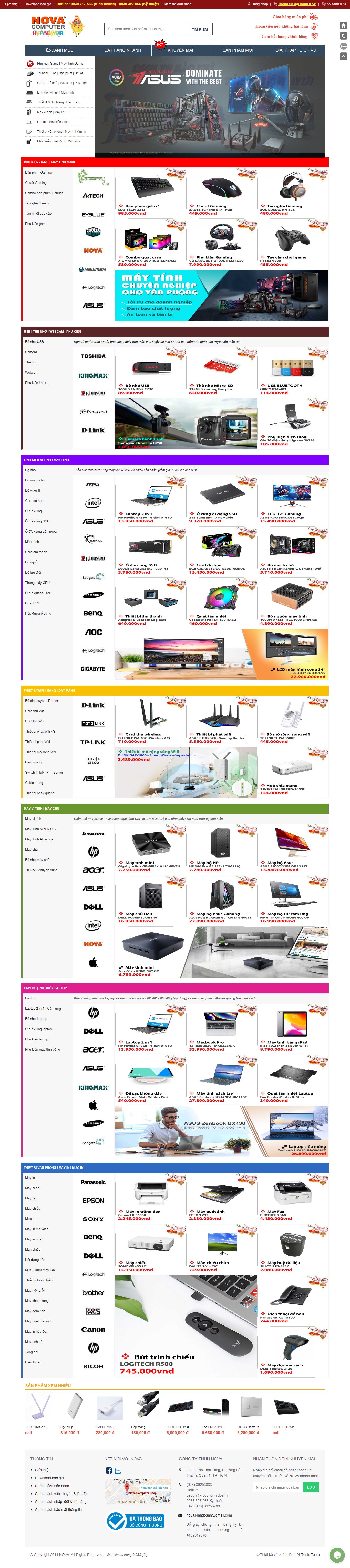 Thiết kế Web nova nova.com.vn