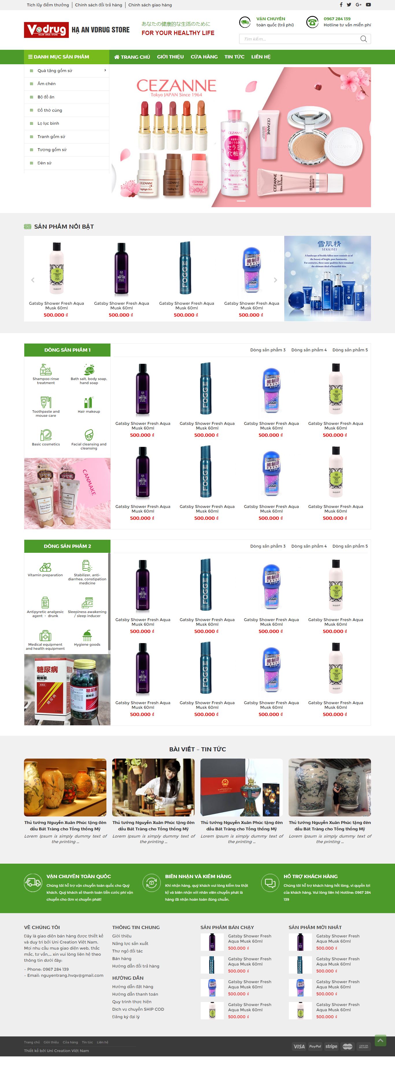 Thiết kế Web 500k drug.giaodiendep.com