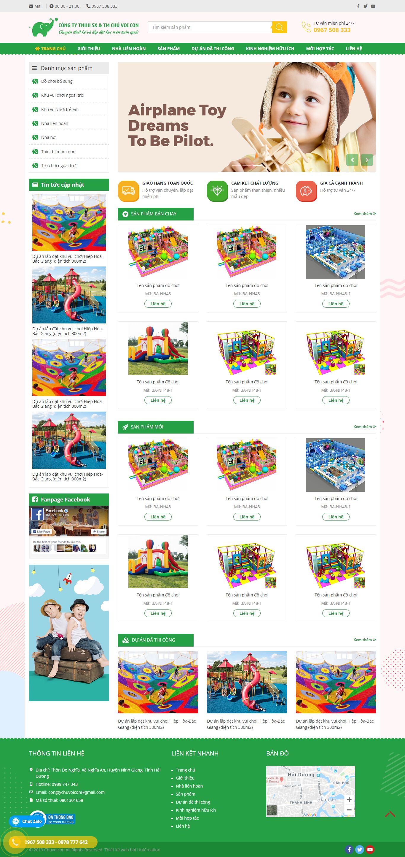 Thiết kế Web skyvietnam chuvoicon.giaodiendep.com