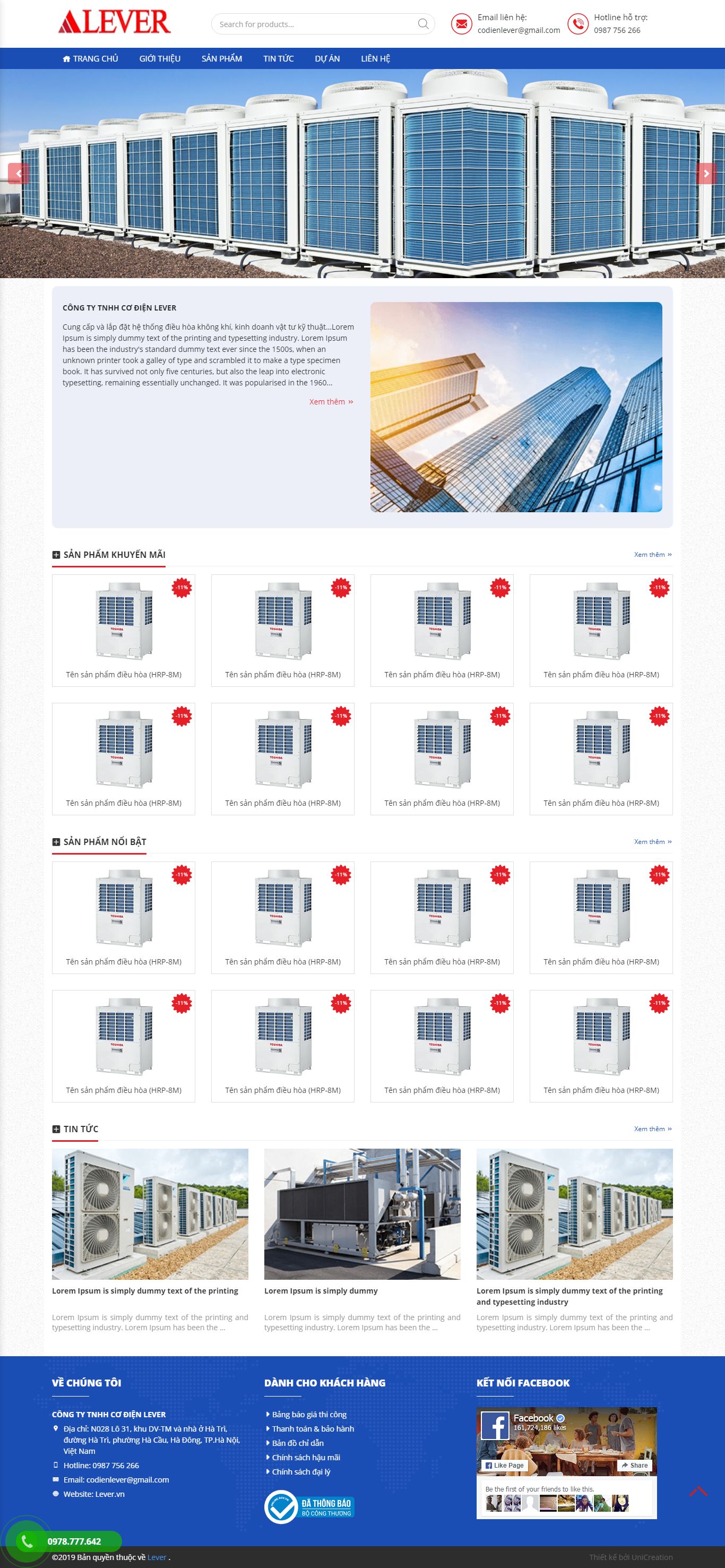 Thiết kế Web skyvietnam lever.giaodiendep.com