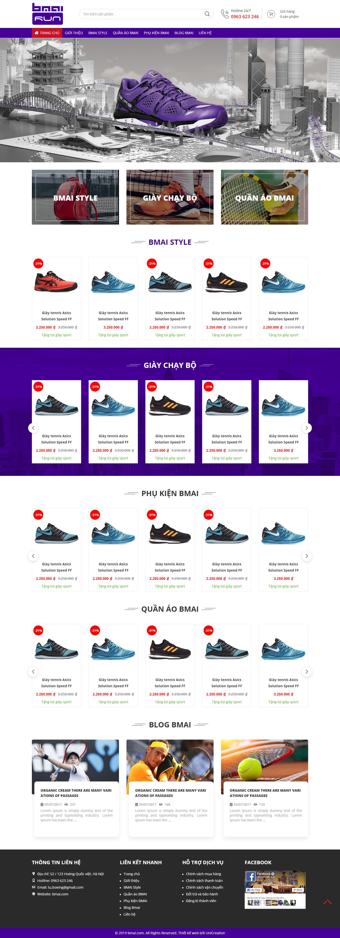 Thiết kế Web skyvietnam shoestore.giaodiendep.com