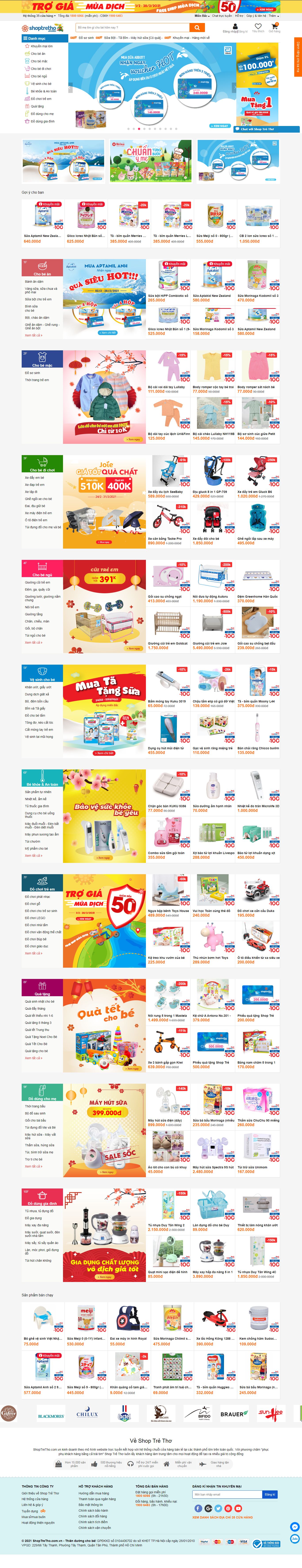 Thiết kế Web markdao shoptretho.com.vn
