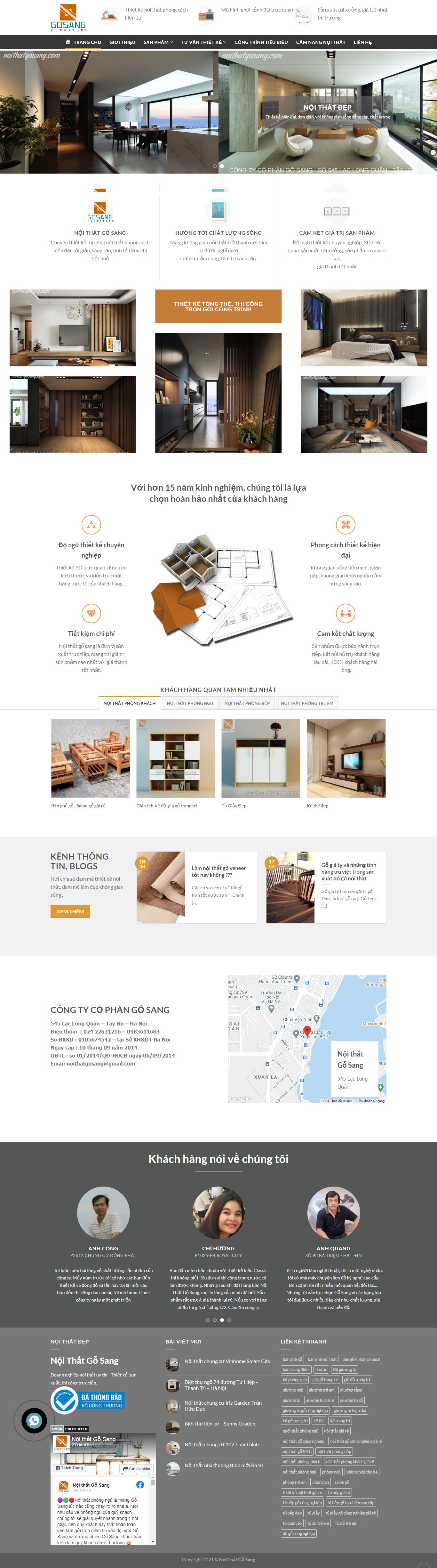 Thiết kế Web adcvietnam noithatgosang.com