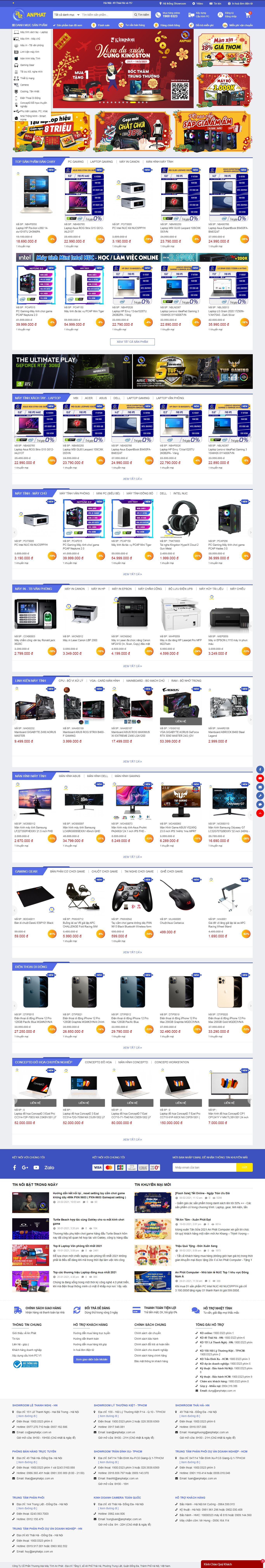 Thiết kế Web adcvietnam anphatpc.com.vn