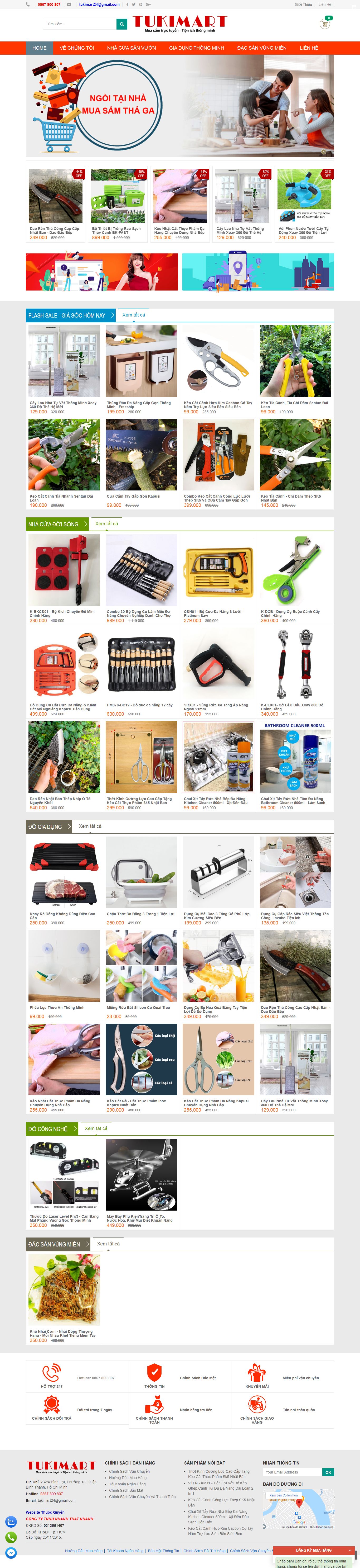 Thiết kế Web mona tukimart.com