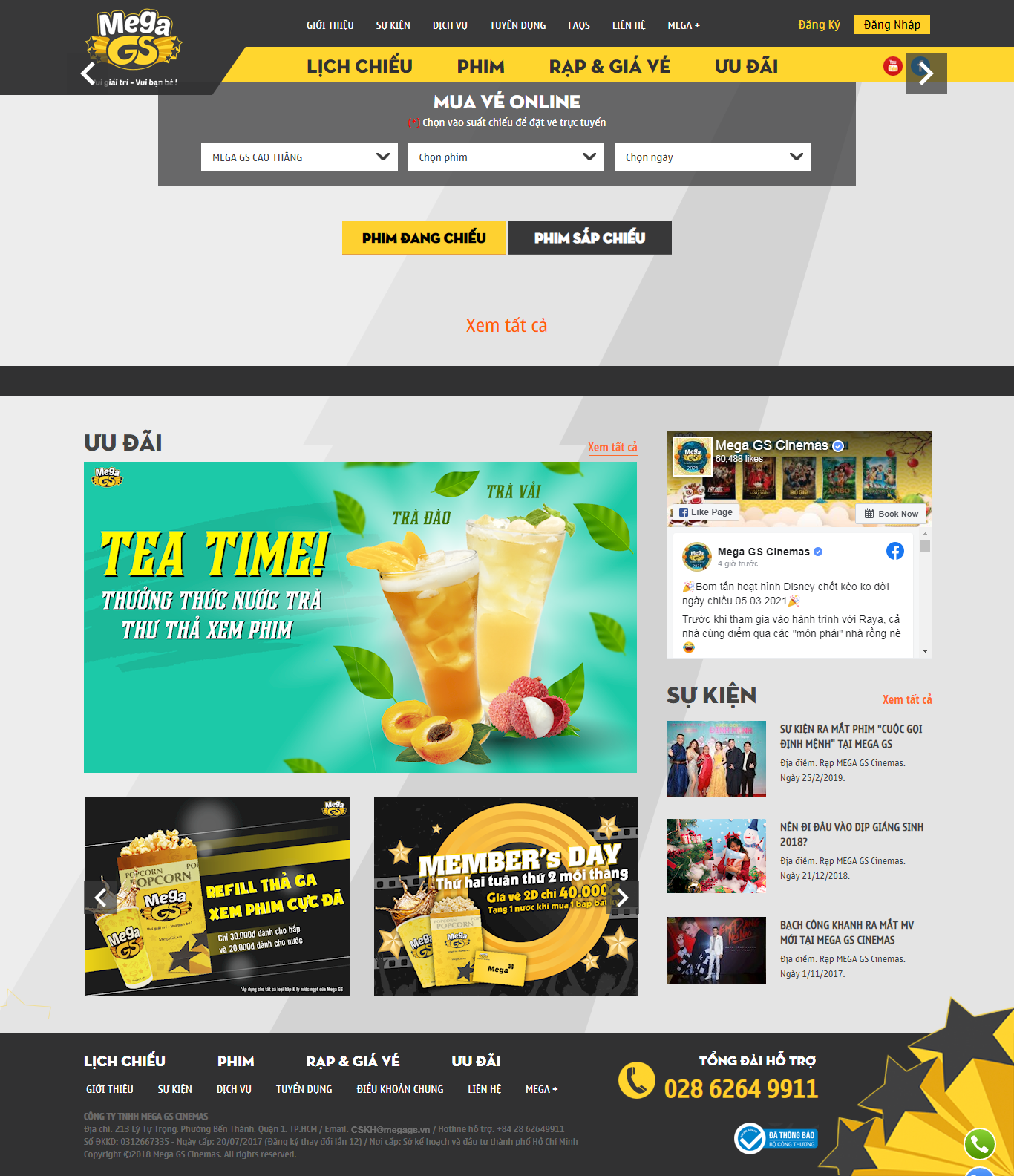 Thiết kế Web mega megagscinemas.vn