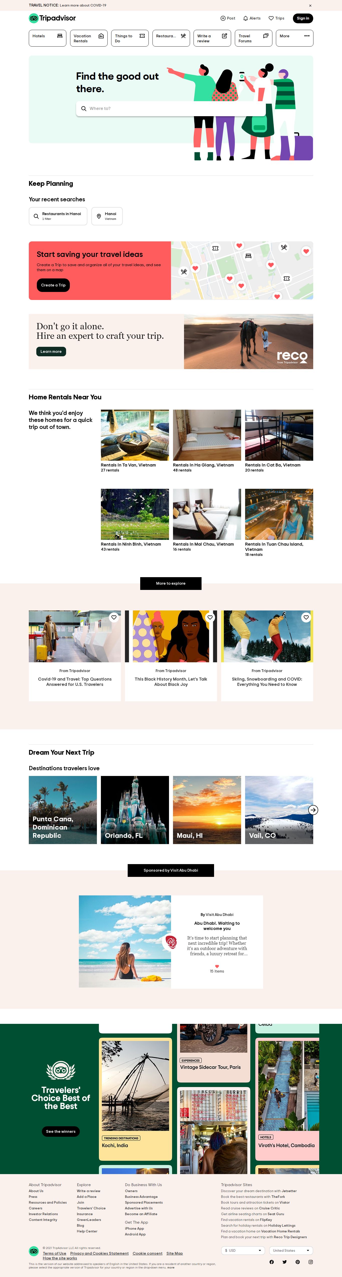 Thiết kế Web chili tripadvisor.com