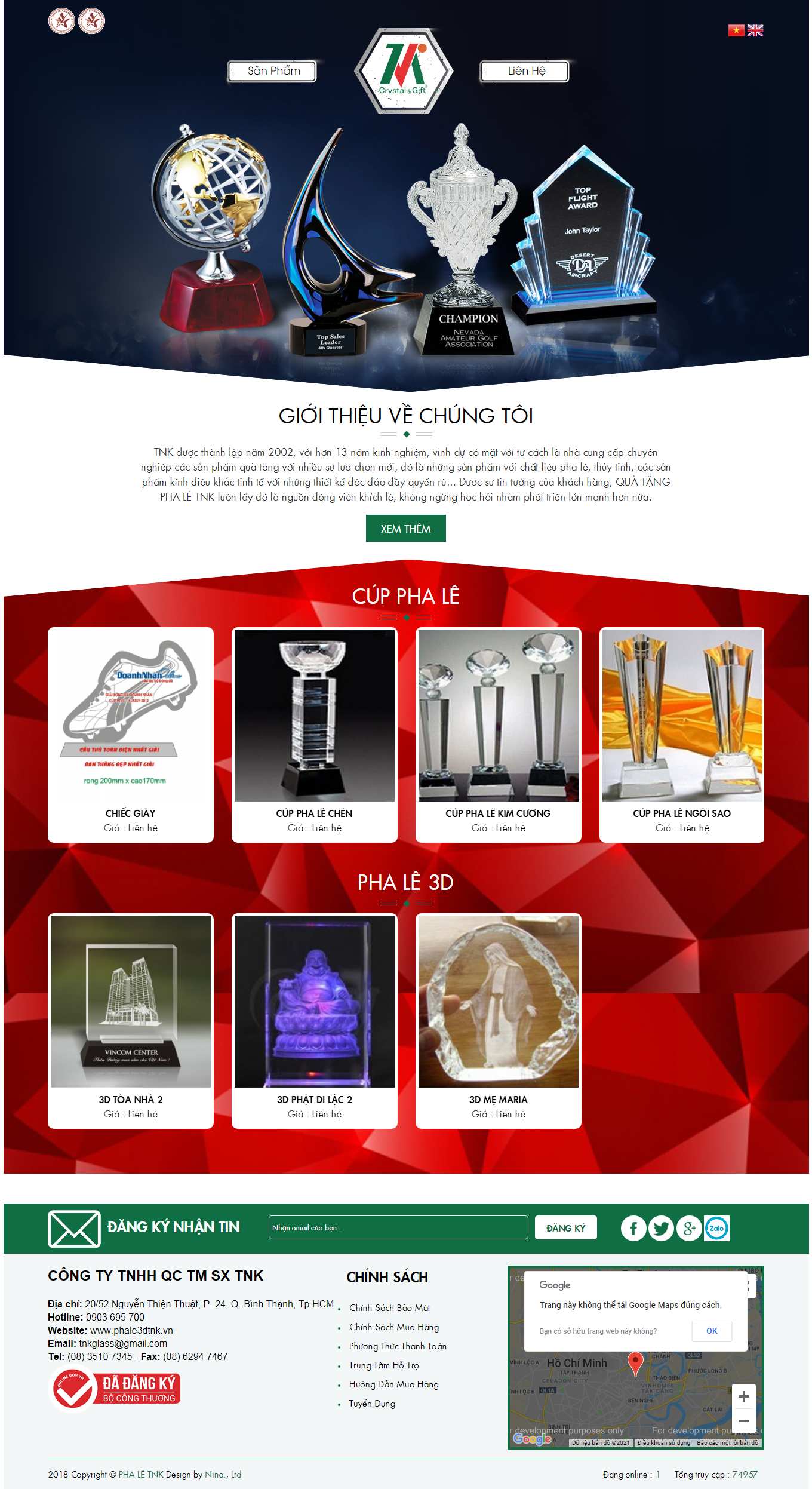 Thiết kế Web quà tặng phale3dtnk.vn