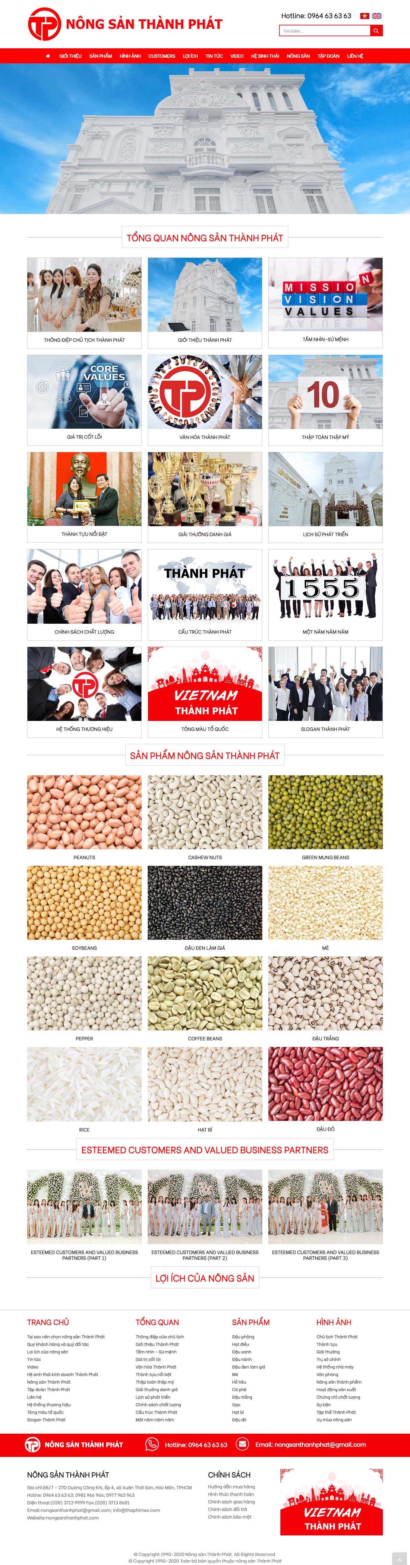 Thiết kế Web nông sản thaphimex.com