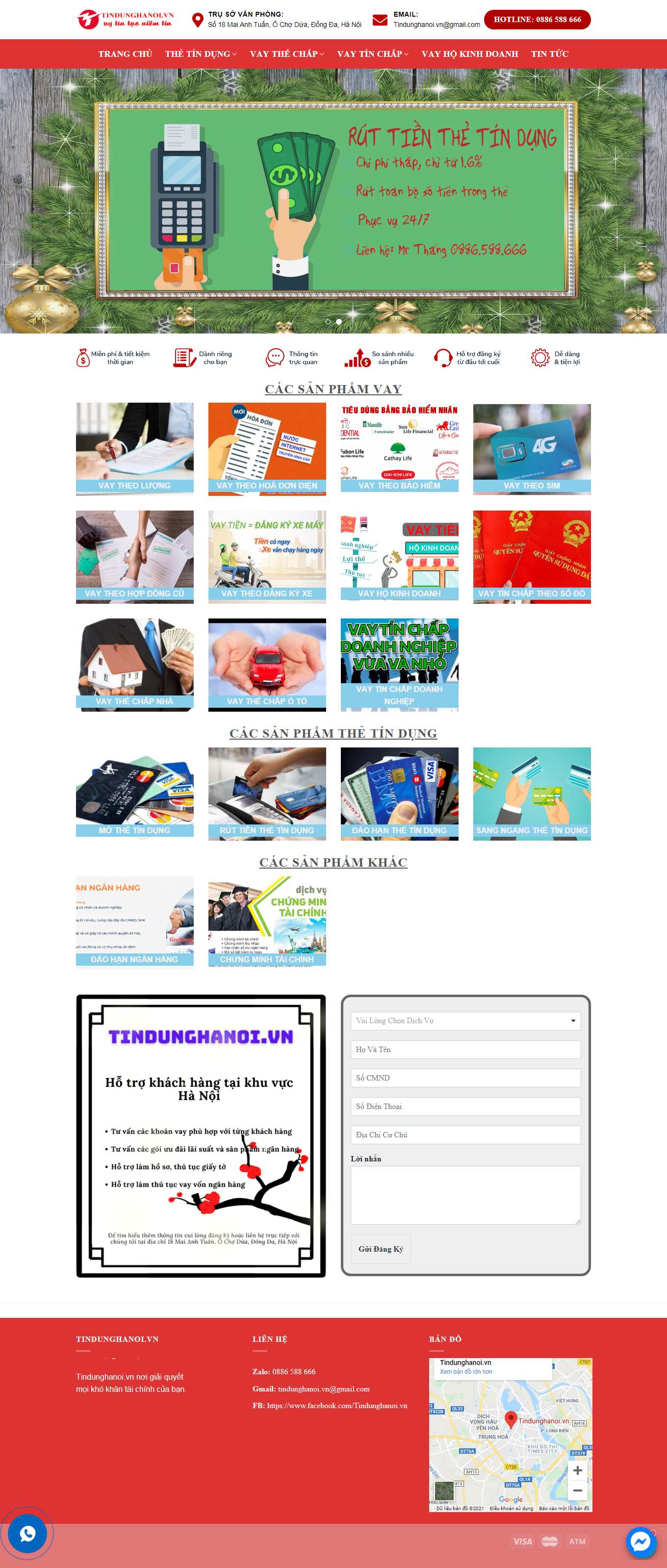 Thiết kế Web công ty tindunghanoi.vn
