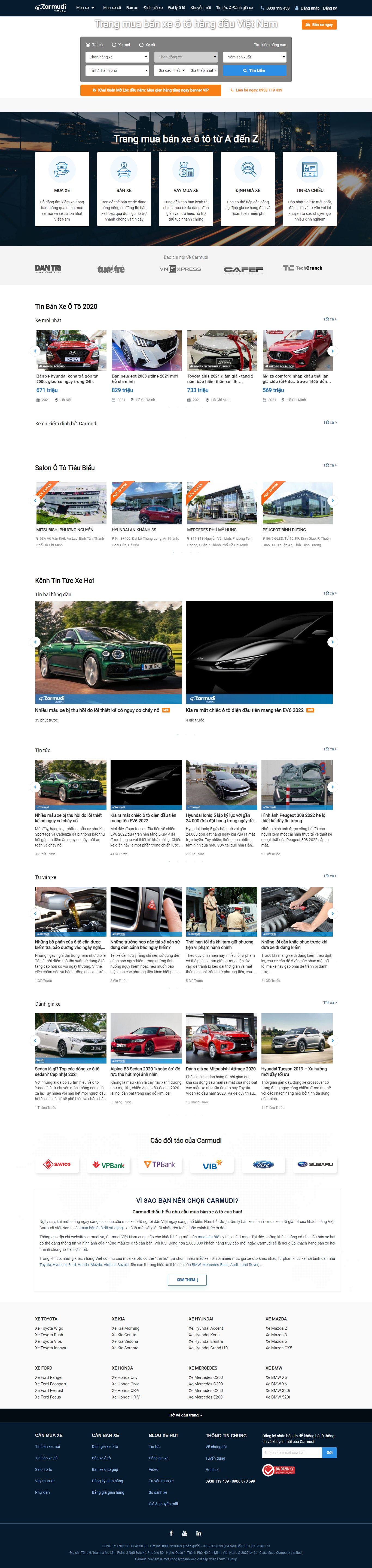 Thiết kế Web giá rẻ carmudi.vn