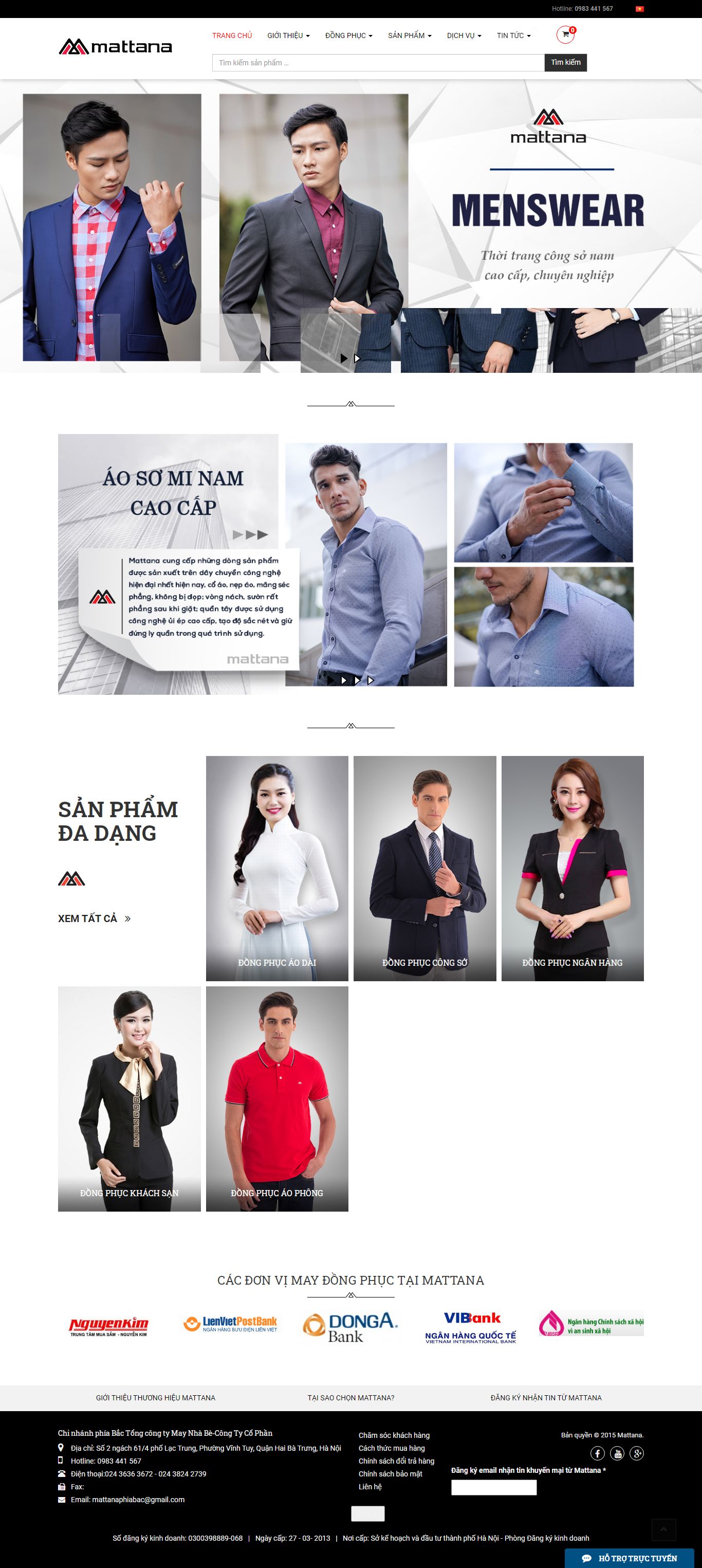 Thiết kế Web giá rẻ dongphucmattana.vn