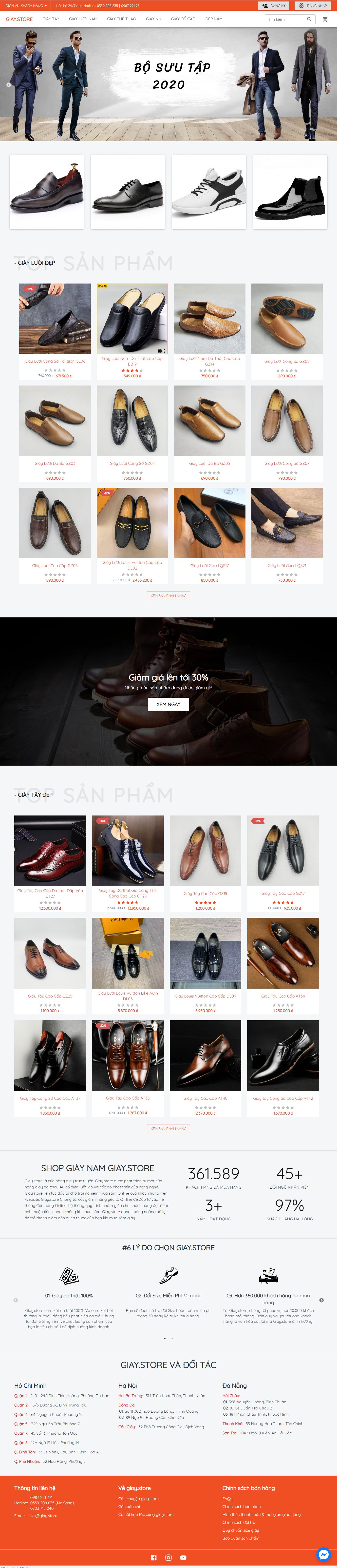 Thiết kế Web chuẩn seo giay.store