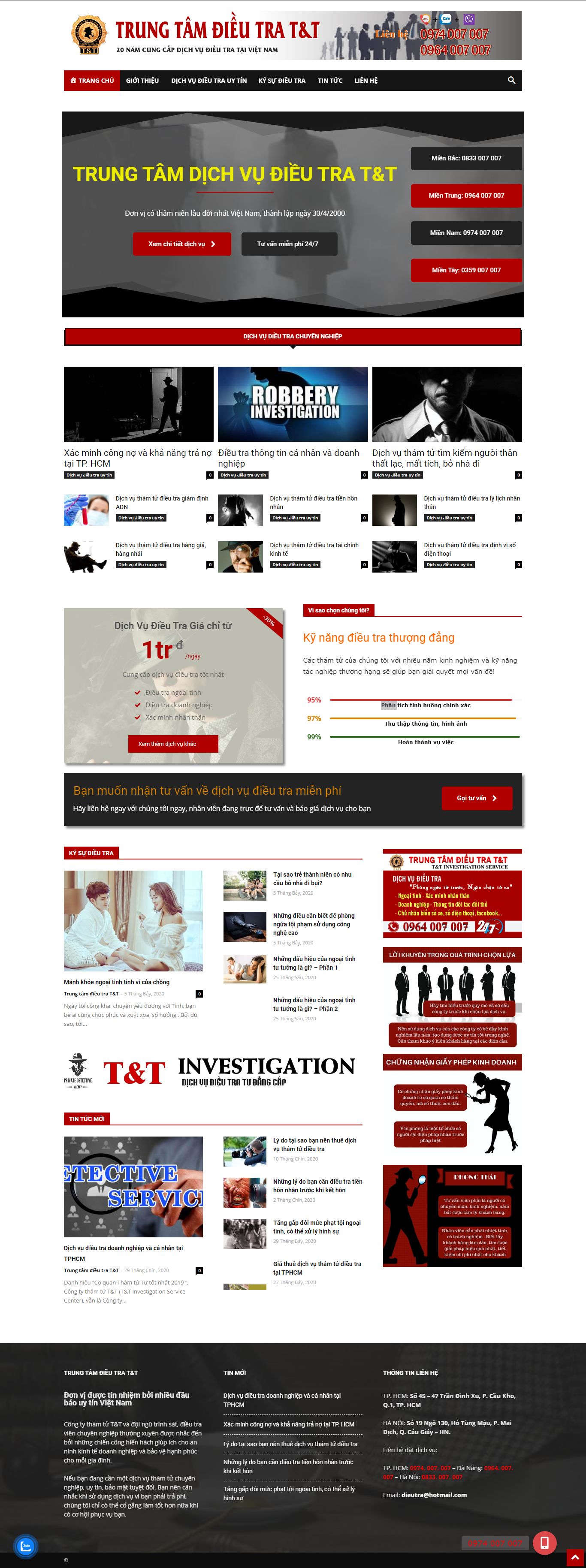 Thiết kế Web dịch vụ dieutra.vn