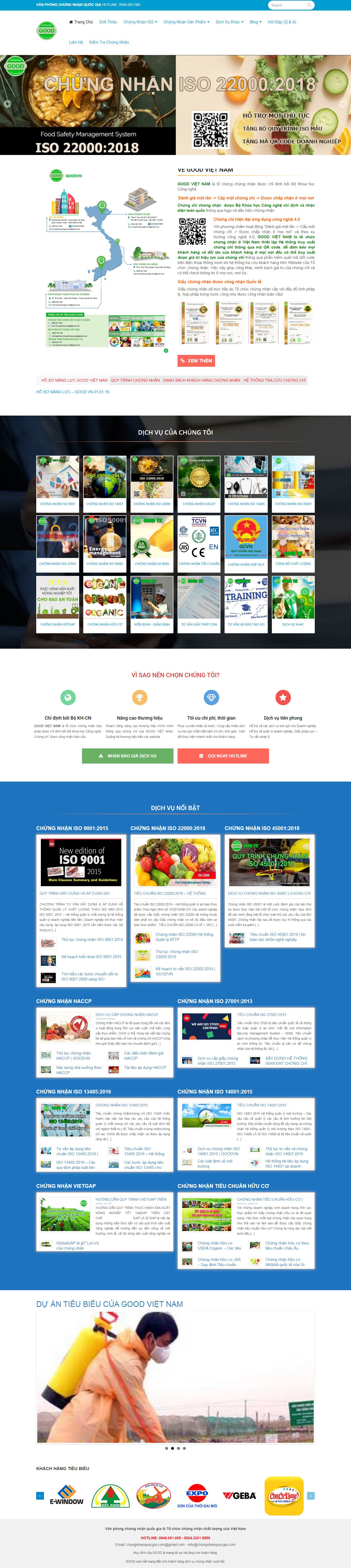 Thiết kế Web sản phẩm chungnhanquocgia.com