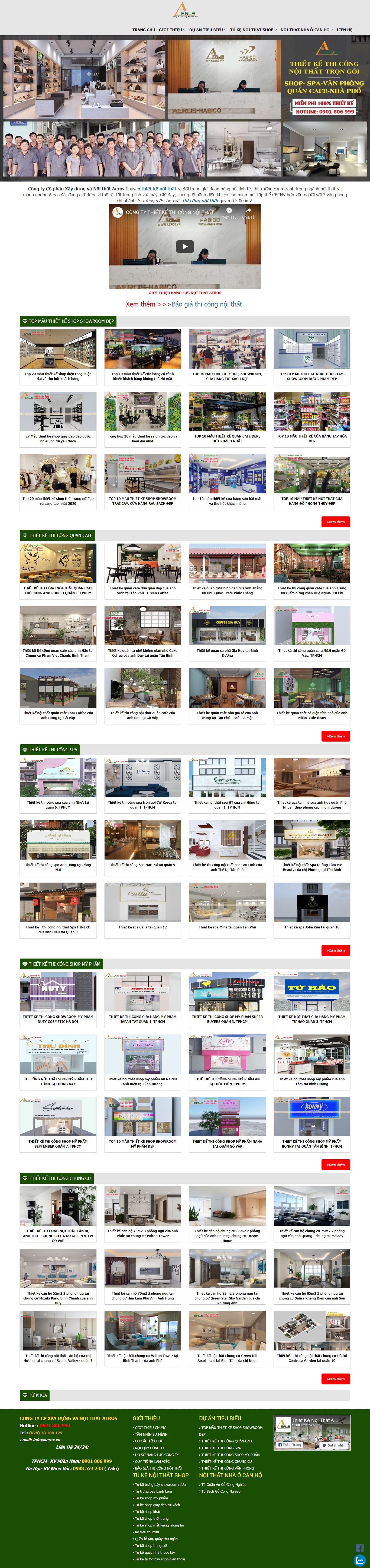 Thiết kế Web quán cafe xuongmocgocongnghiep.com