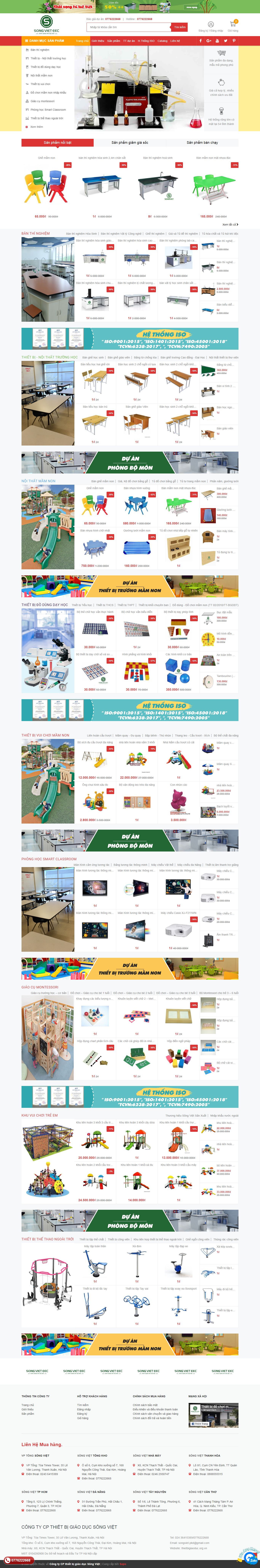 Thiết kế Web giáo dục thietbigiaoduc.org.vn