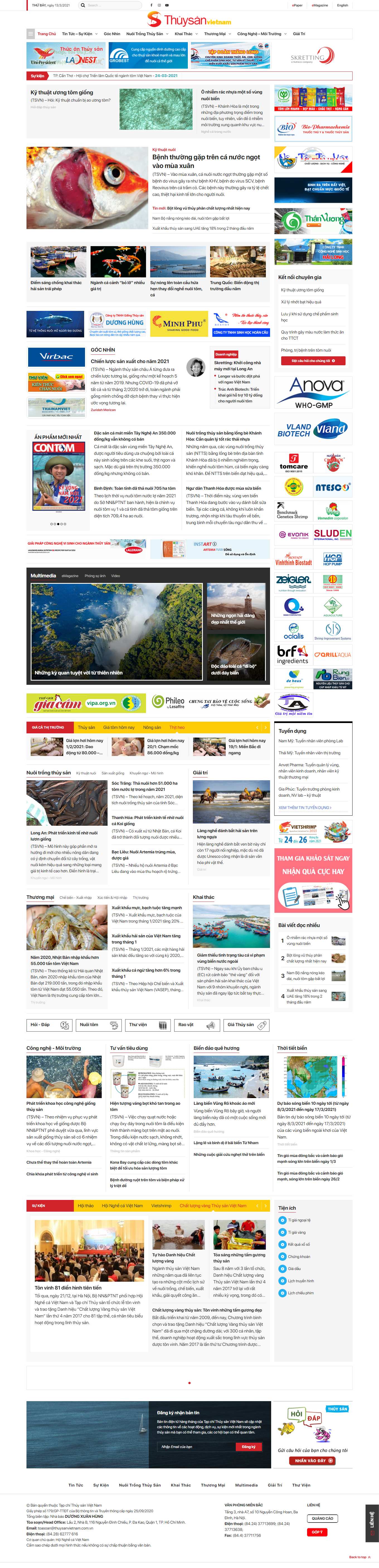Thiết kế Web tạp chí thuysanvietnam.com.vn