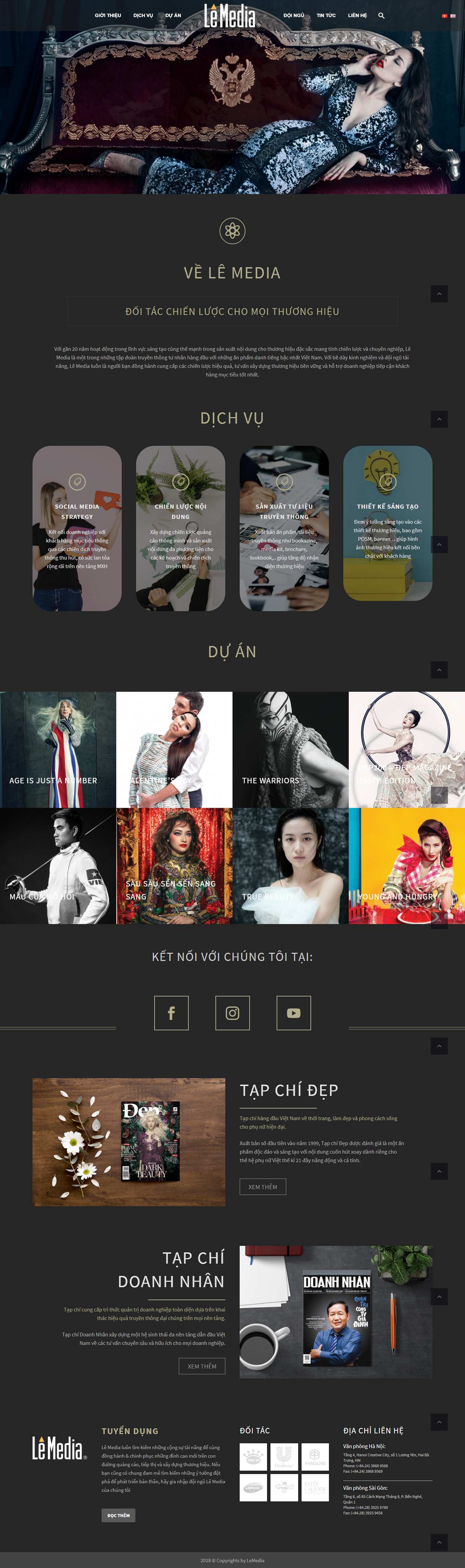 Thiết kế Web tạp chí lemedia.vn