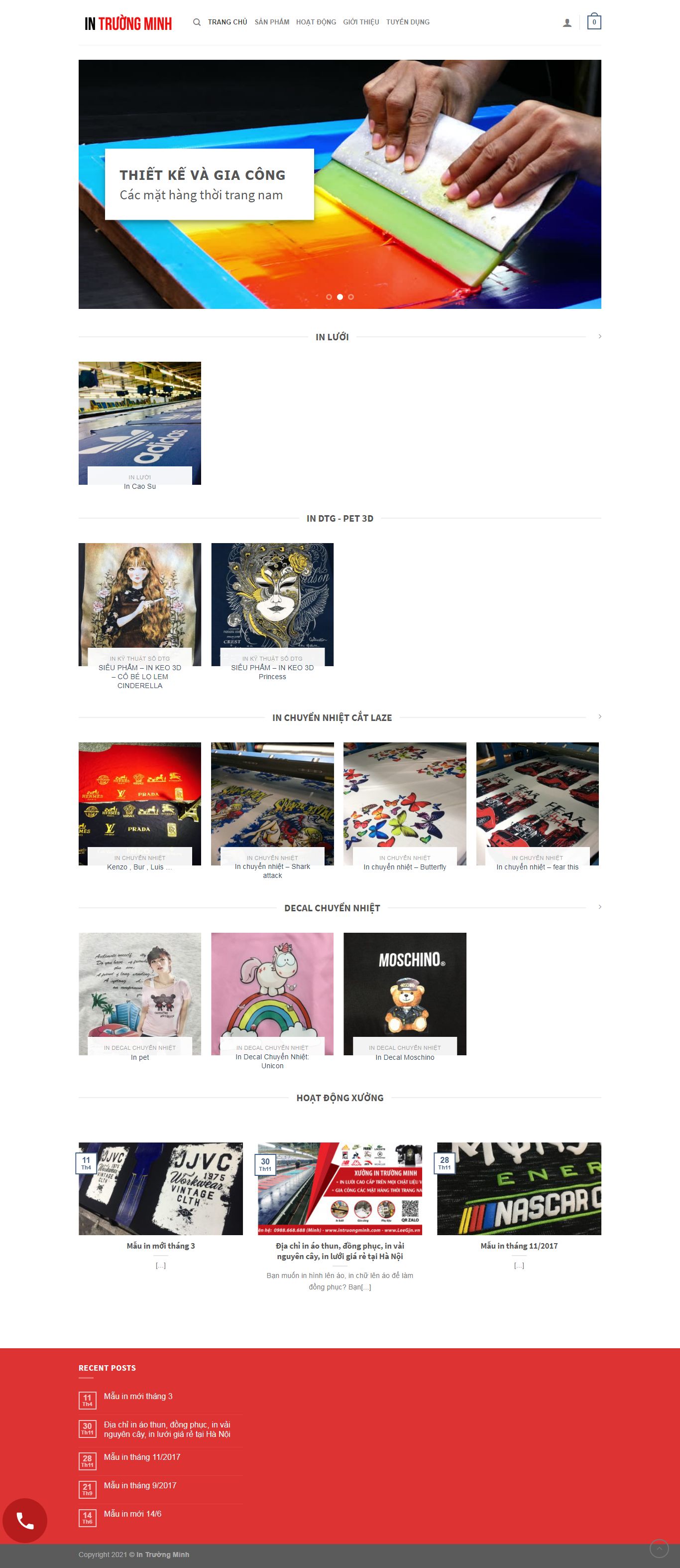 Thiết kế Web thời trang intruongminh.com