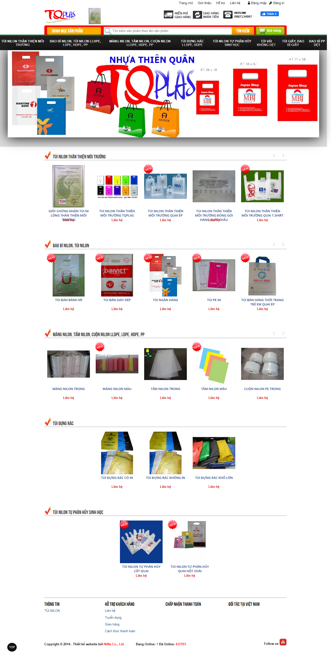 Thiết kế Web thời trang trẻ em baobithienquan.com