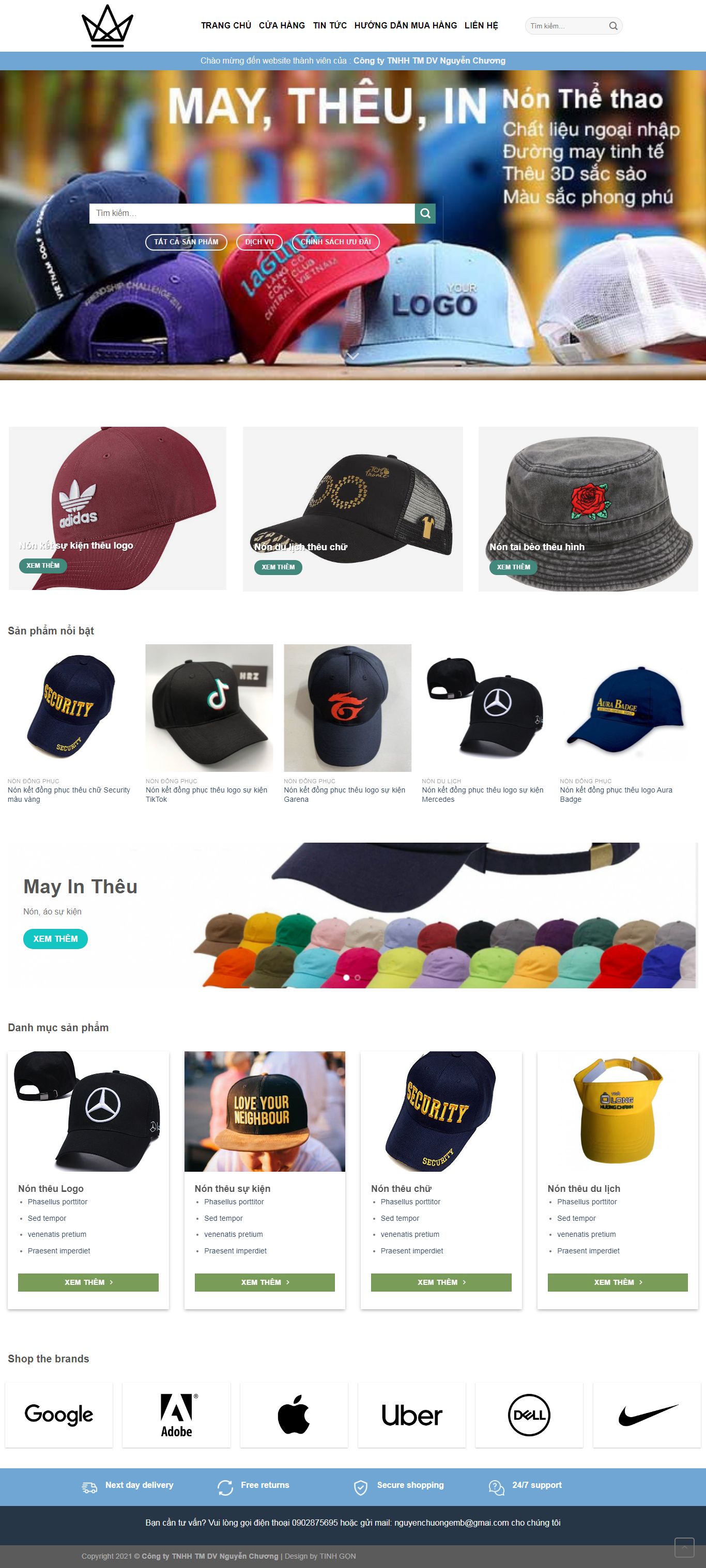 Thiết kế Web thời trang trẻ em maytheunon.com