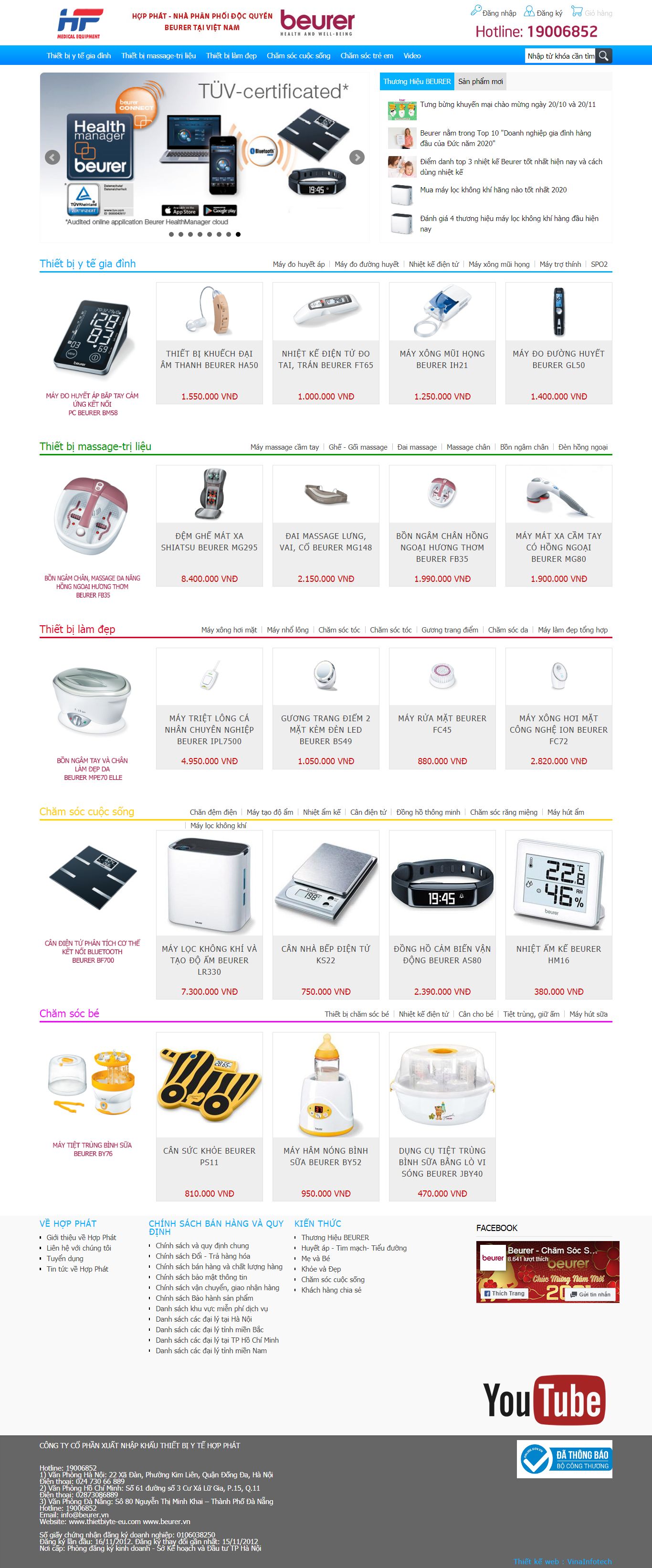 Thiết kế Web y tế thietbiyte-eu.vn