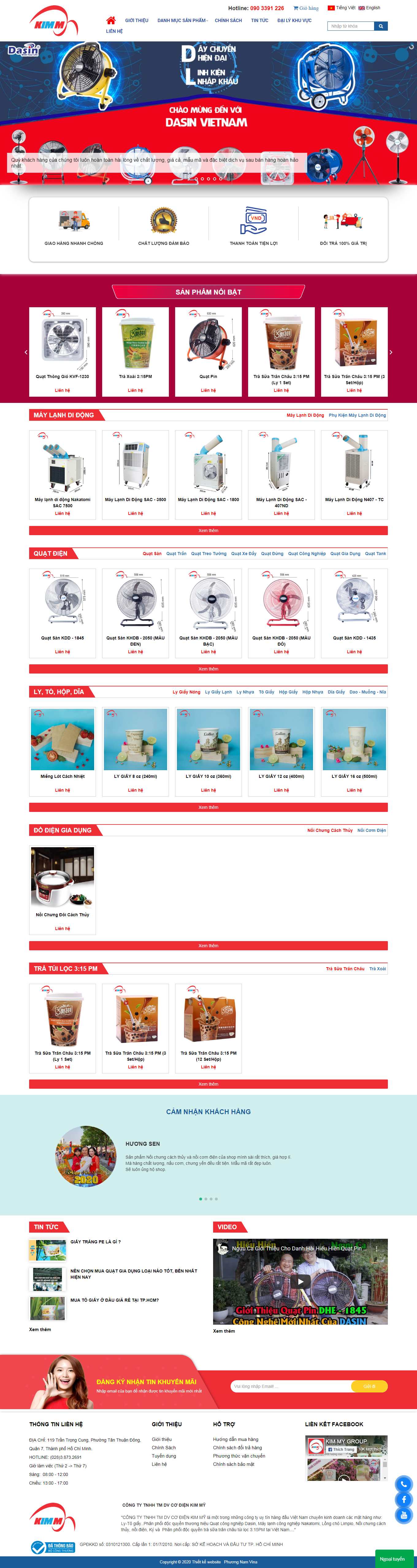 Thiết kế Web bán chè kimmygroup.com