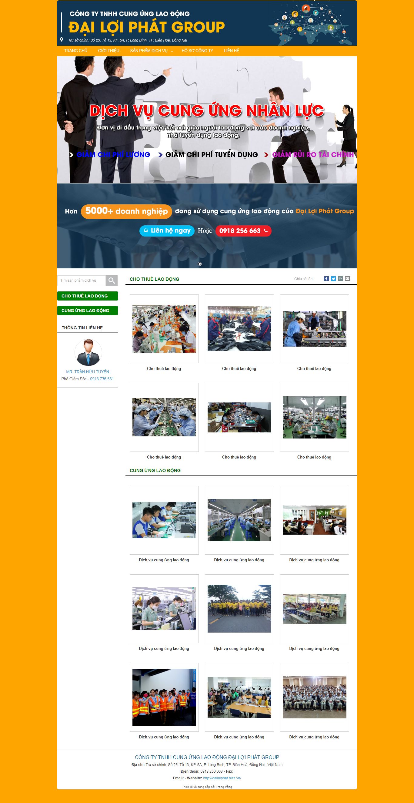 Thiết kế Web việc làm dailoiphat.bizz.vn