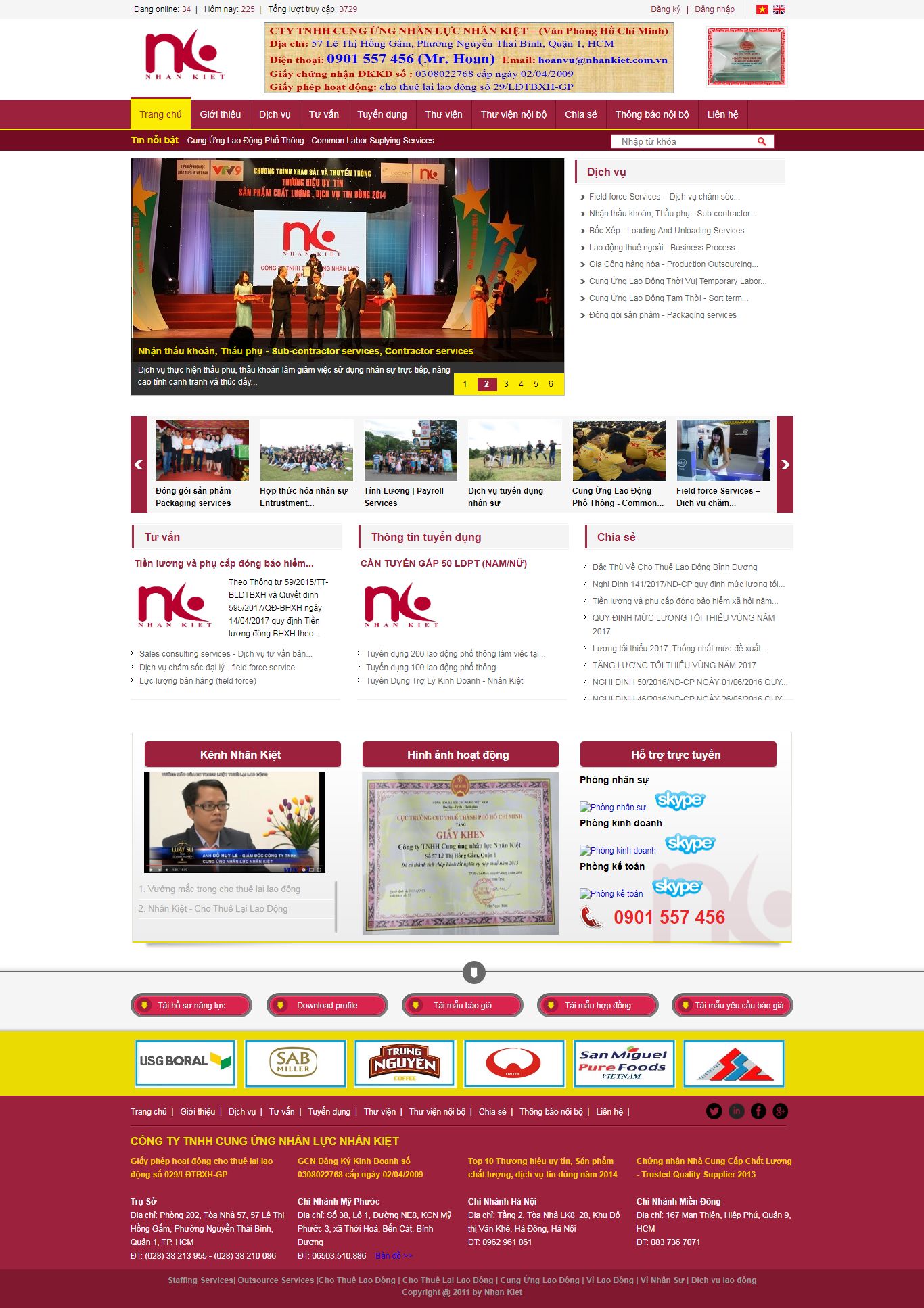 Thiết kế Web việc làm chothuelaodong.vn