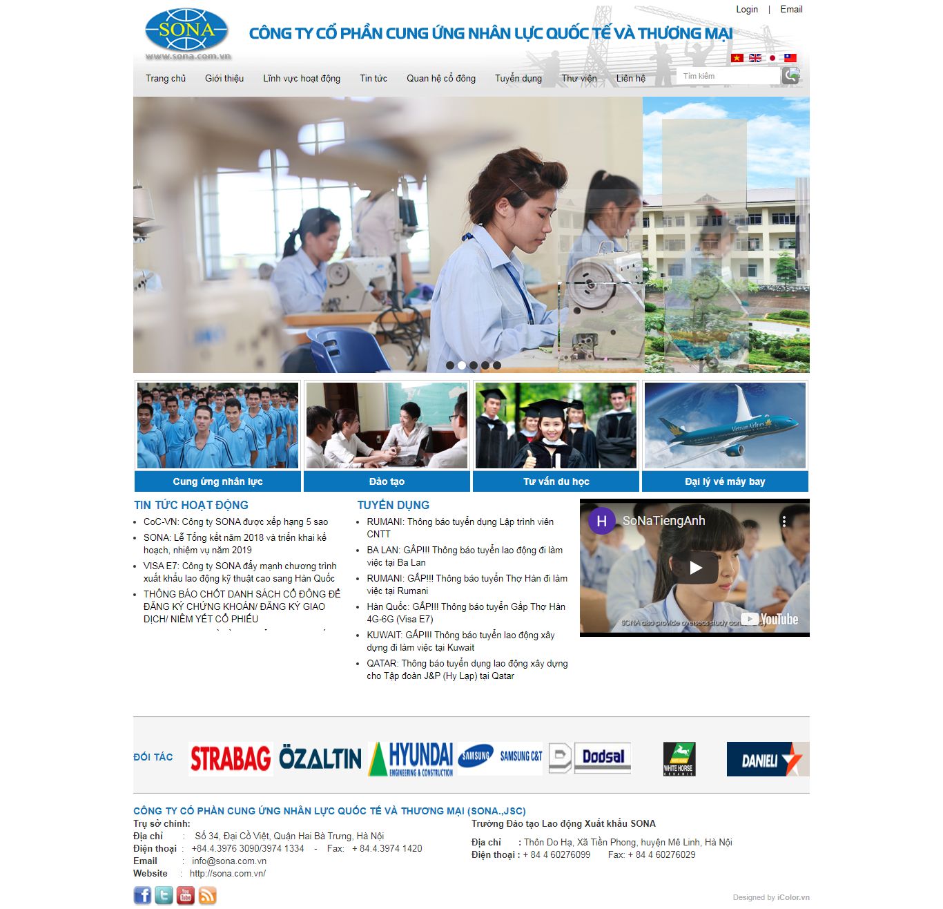 Thiết kế Web việc làm sona.com.vn