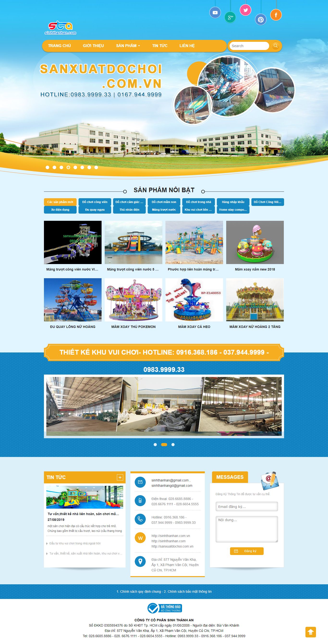 Thiết kế Web game sanxuatdochoi.com.vn