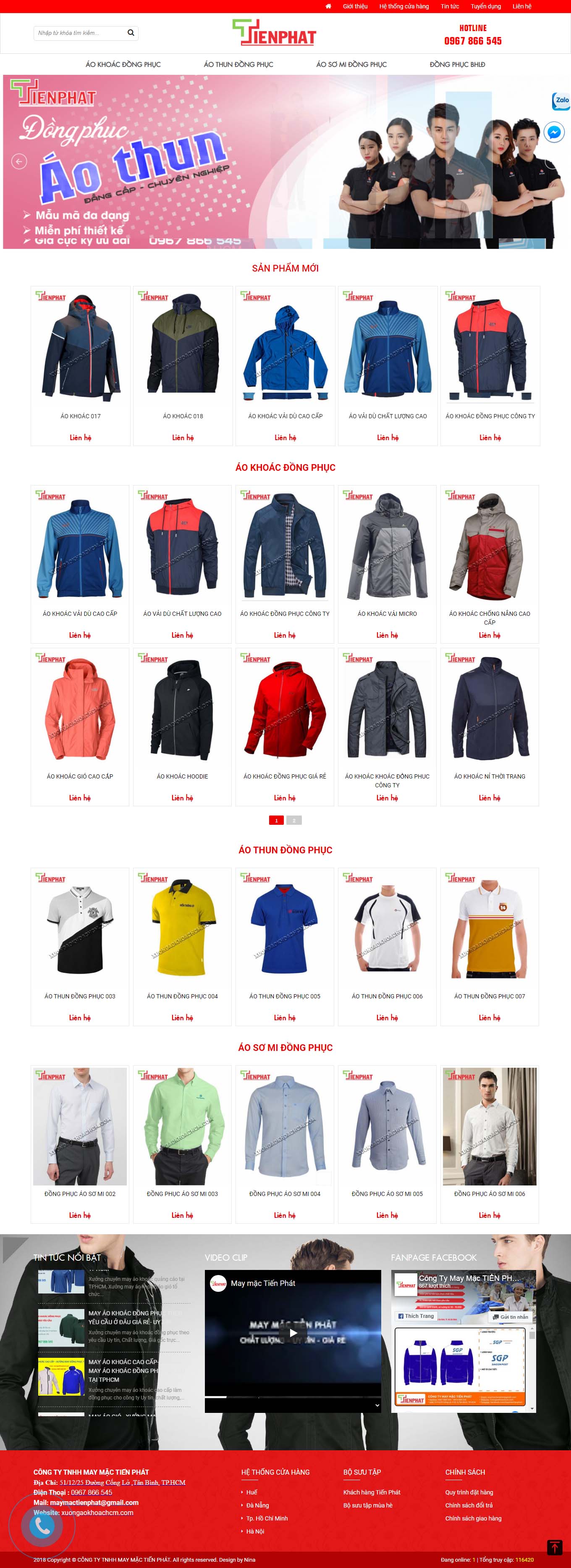 Thiết kế Web may mặc xuongaokhoachcm.com