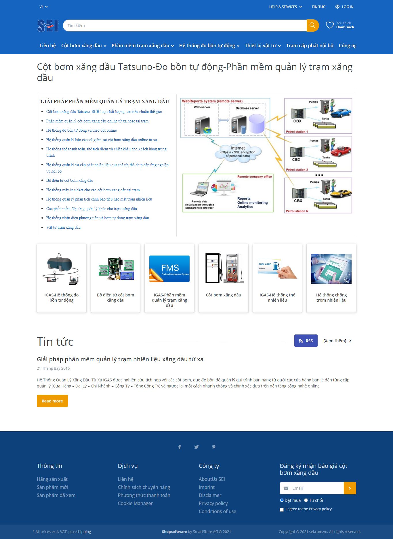Thiết kế Web cửa hàng sei.com.vn