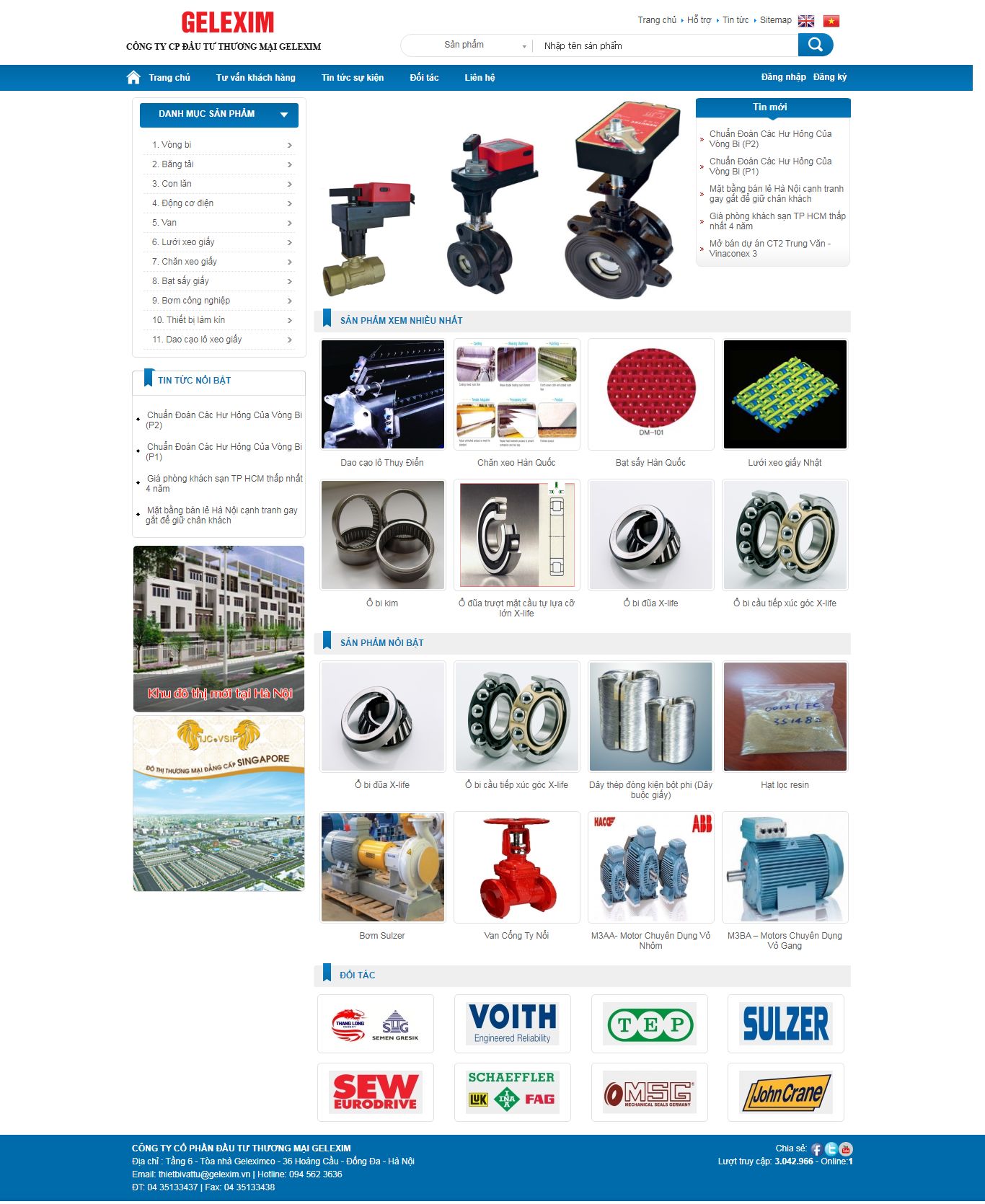 Thiết kế Web nhà máy thietbivattu.vn