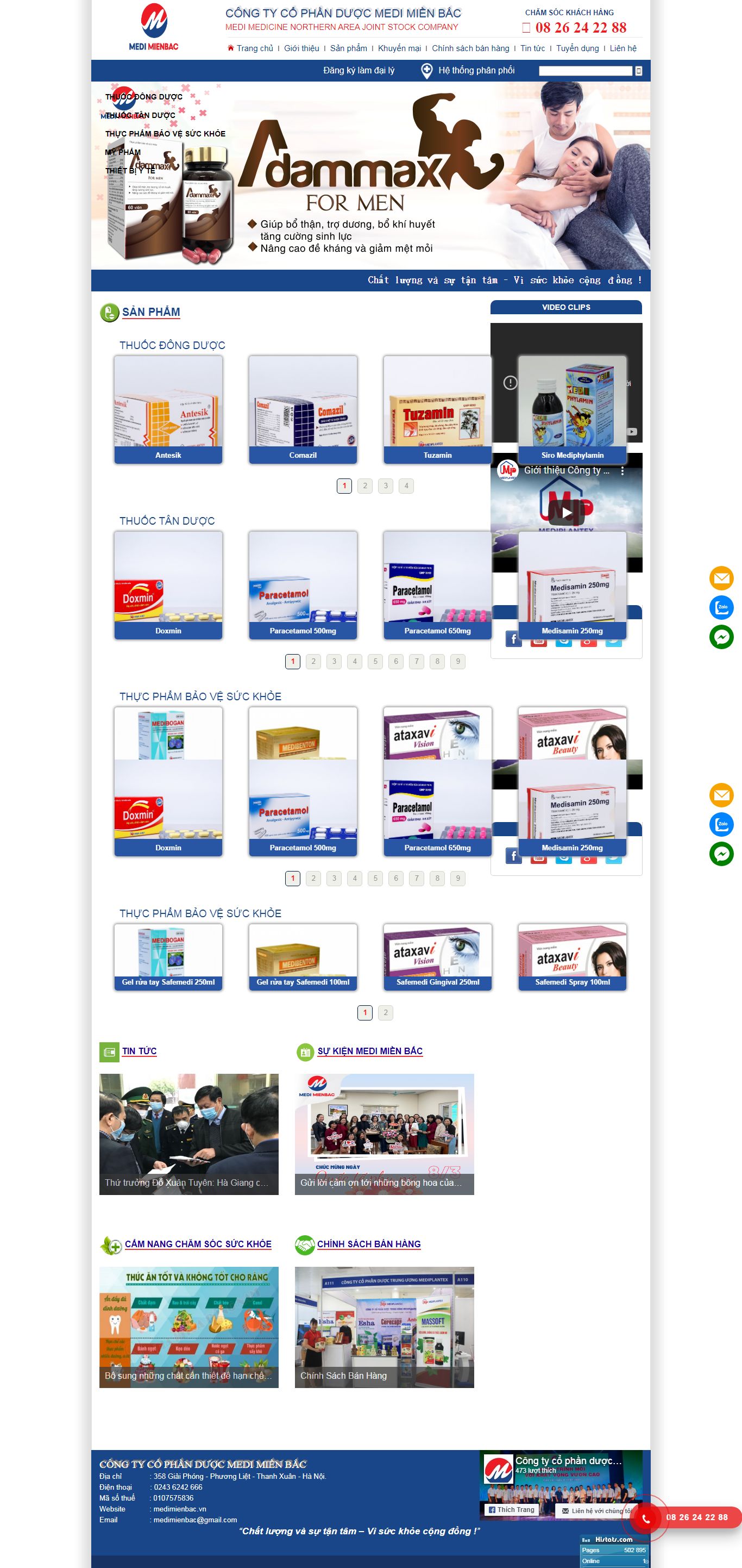 Thiết kế Web nhanh medimienbac.vn