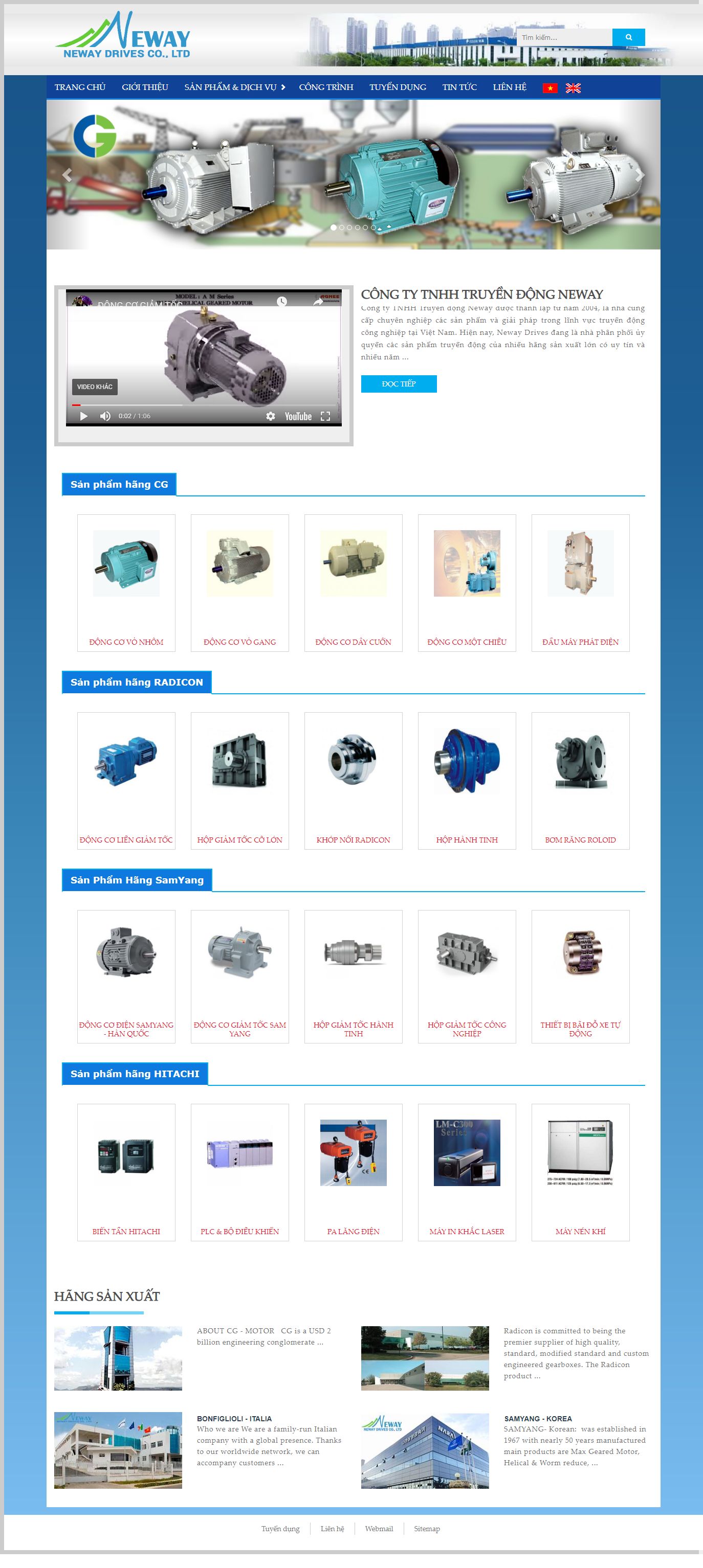 Thiết kế Web nhanh newaydrives.vn