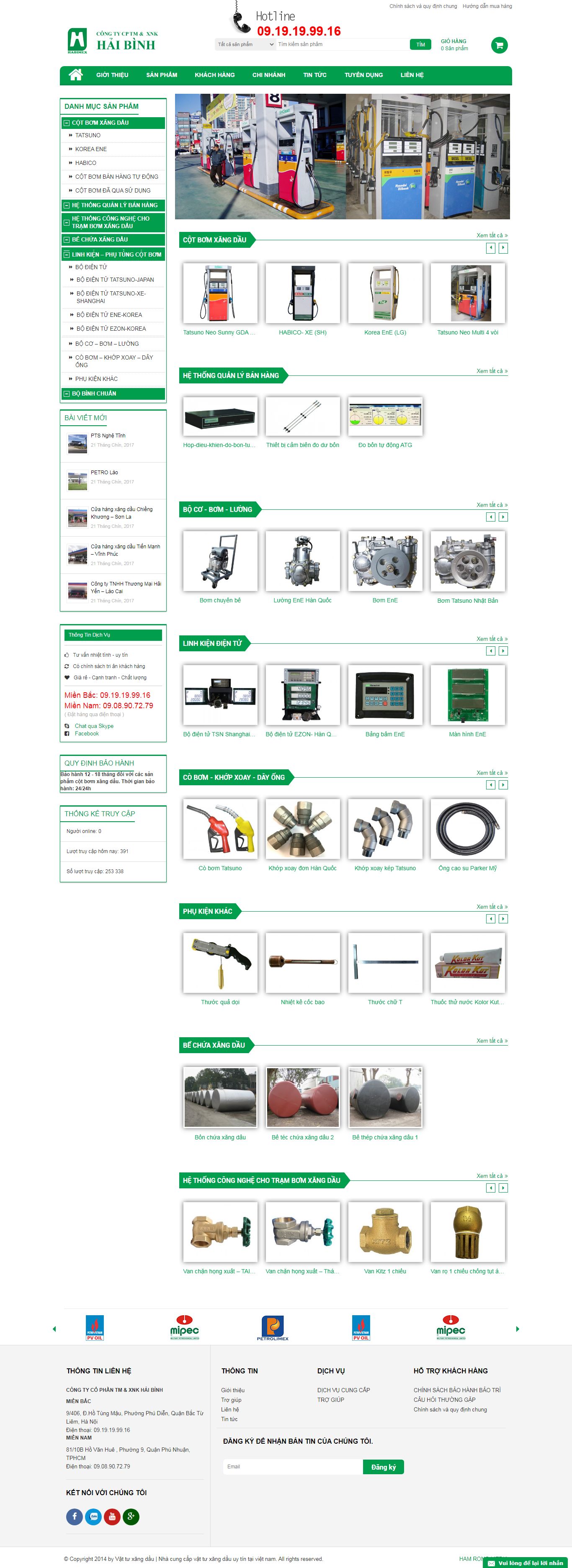 Thiết kế Web thiết bị vật tư habimex.com.vn