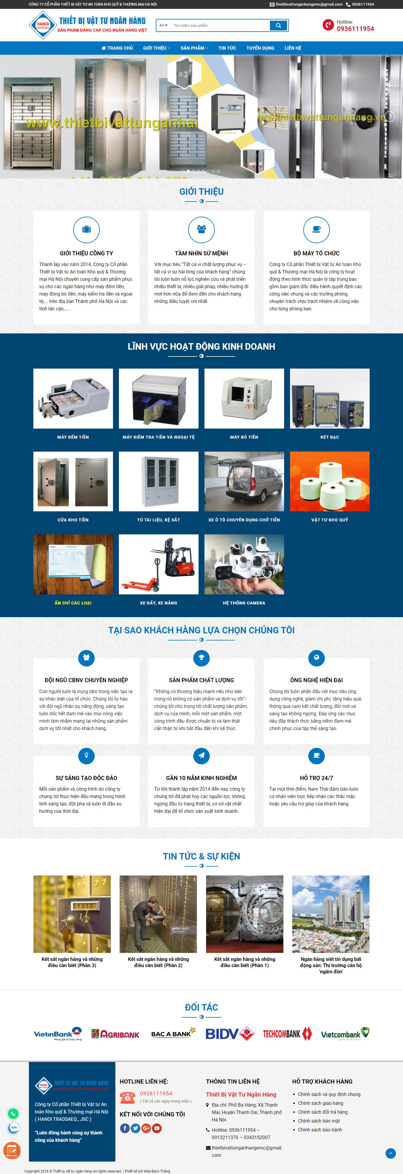 Thiết kế Web thiết bị vật tư thietbivattunganhang.vn