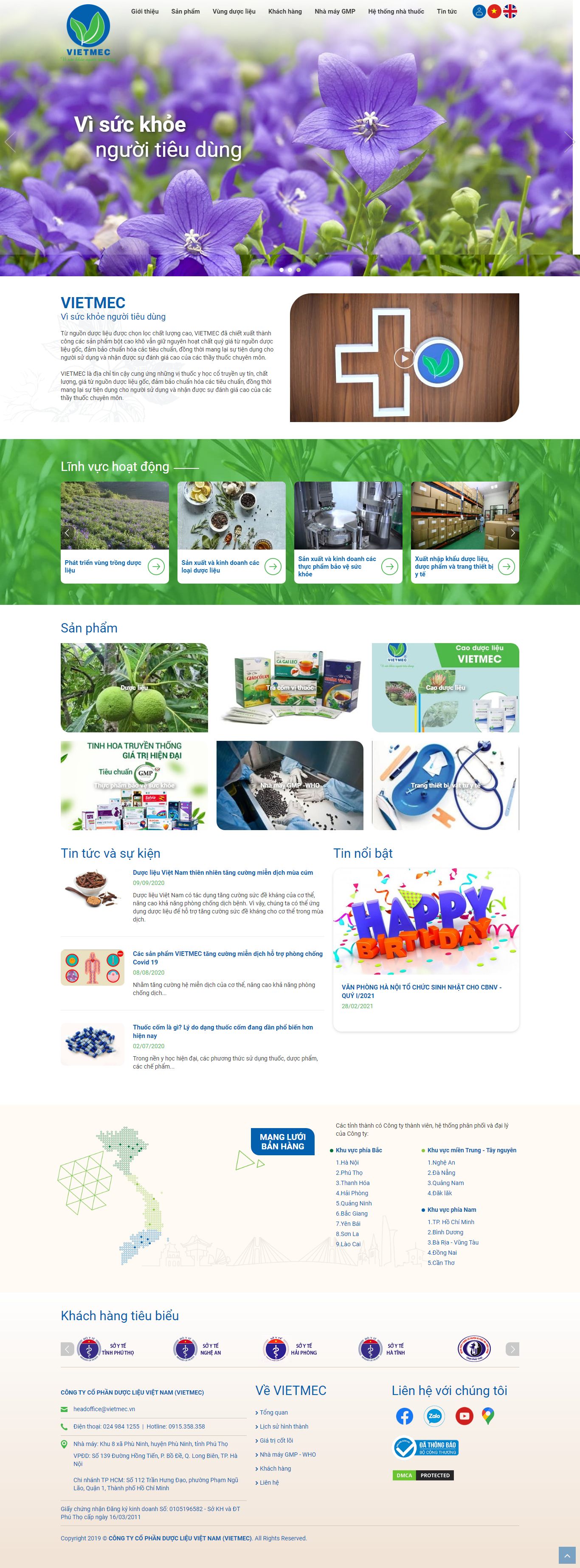 Thiết kế Web thiết bị vật tư duoclieuvietnam.com.vn