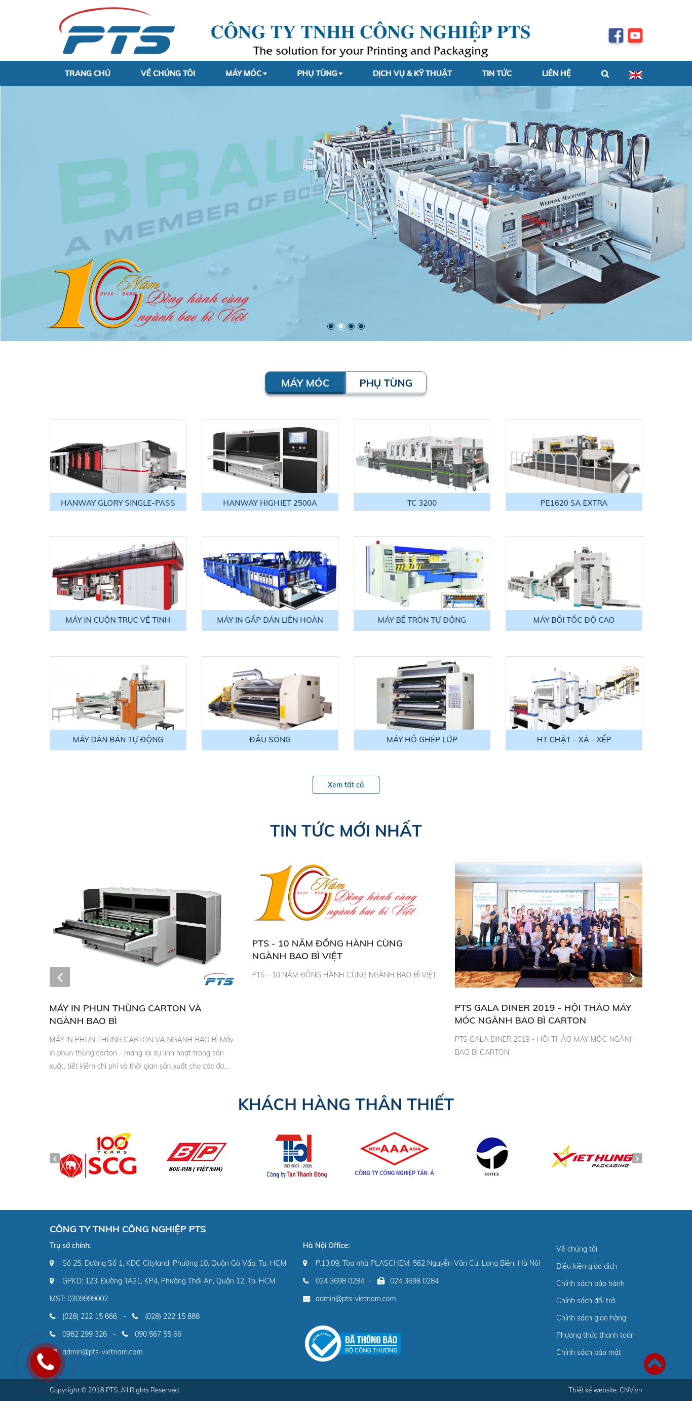 Thiết kế Web bao bì pts-vietnam.com