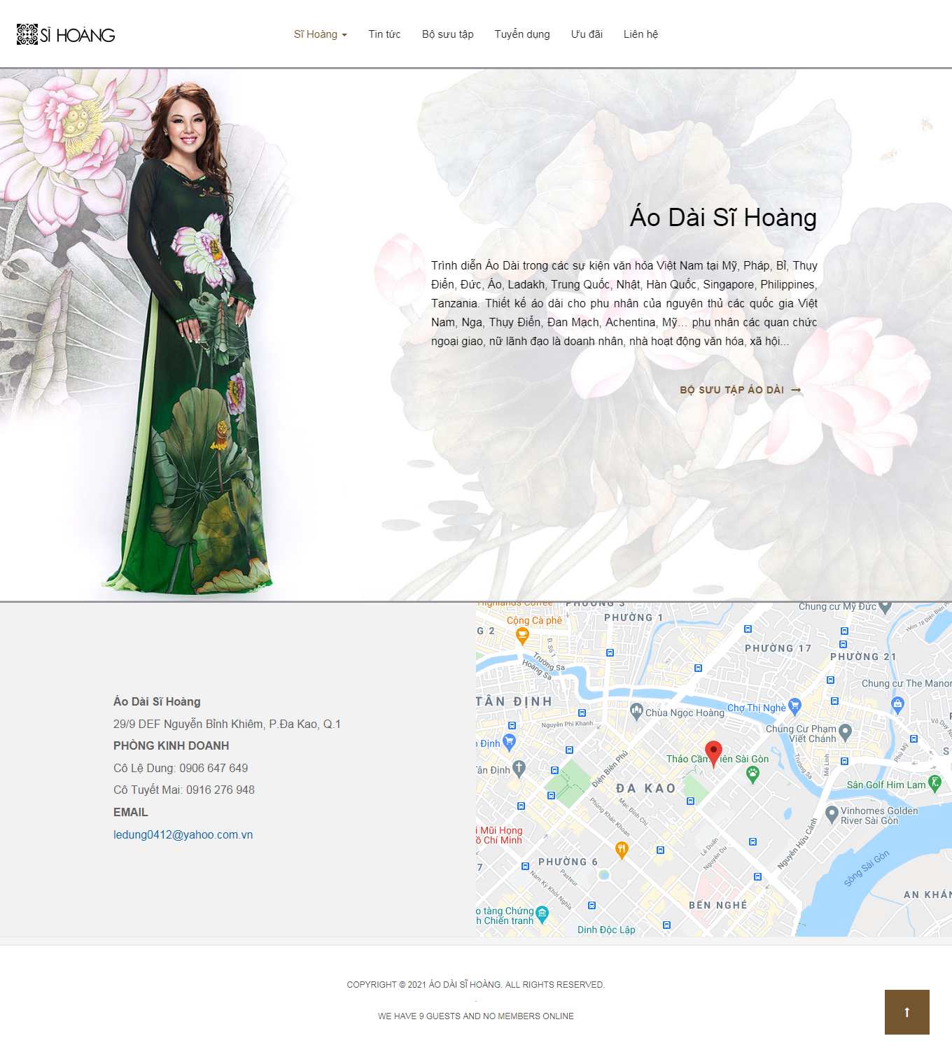 Thiết kế Web thiết kế thời trang sihoang-art.com