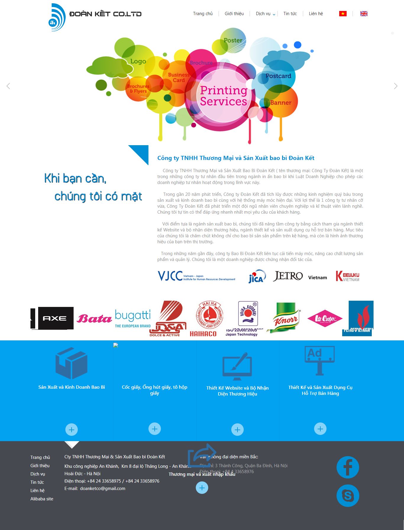 Thiết kế Web landing page doanketco.vn