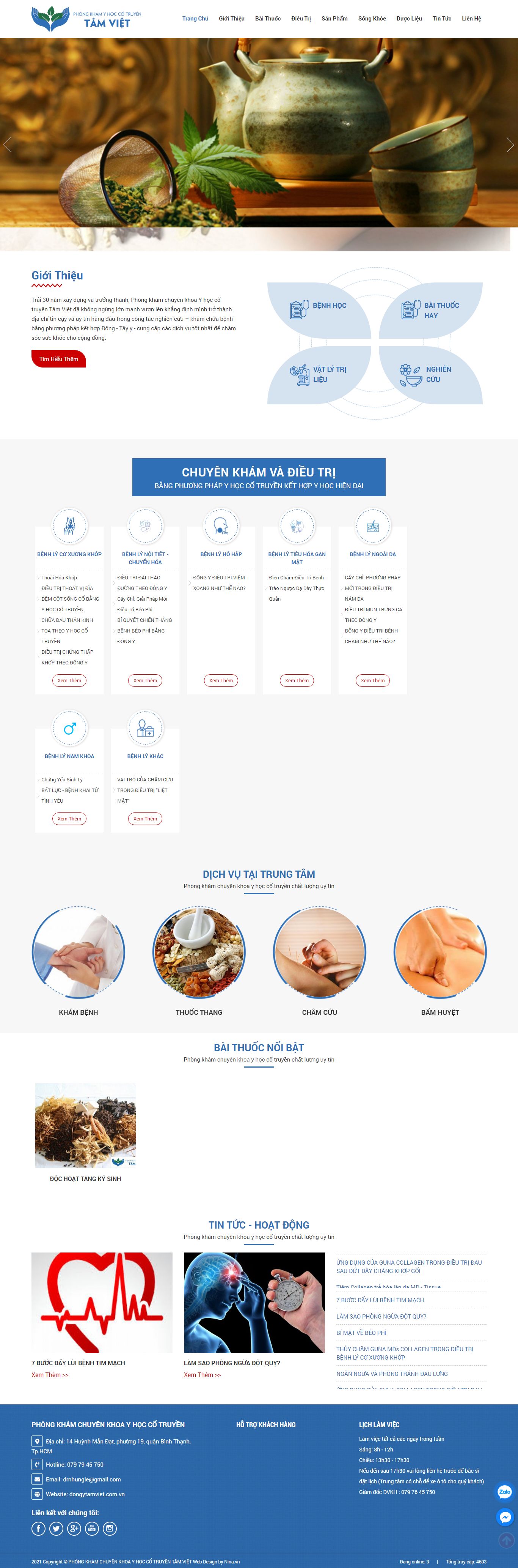 Thiết kế Web landing page dongytamviet.com.vn