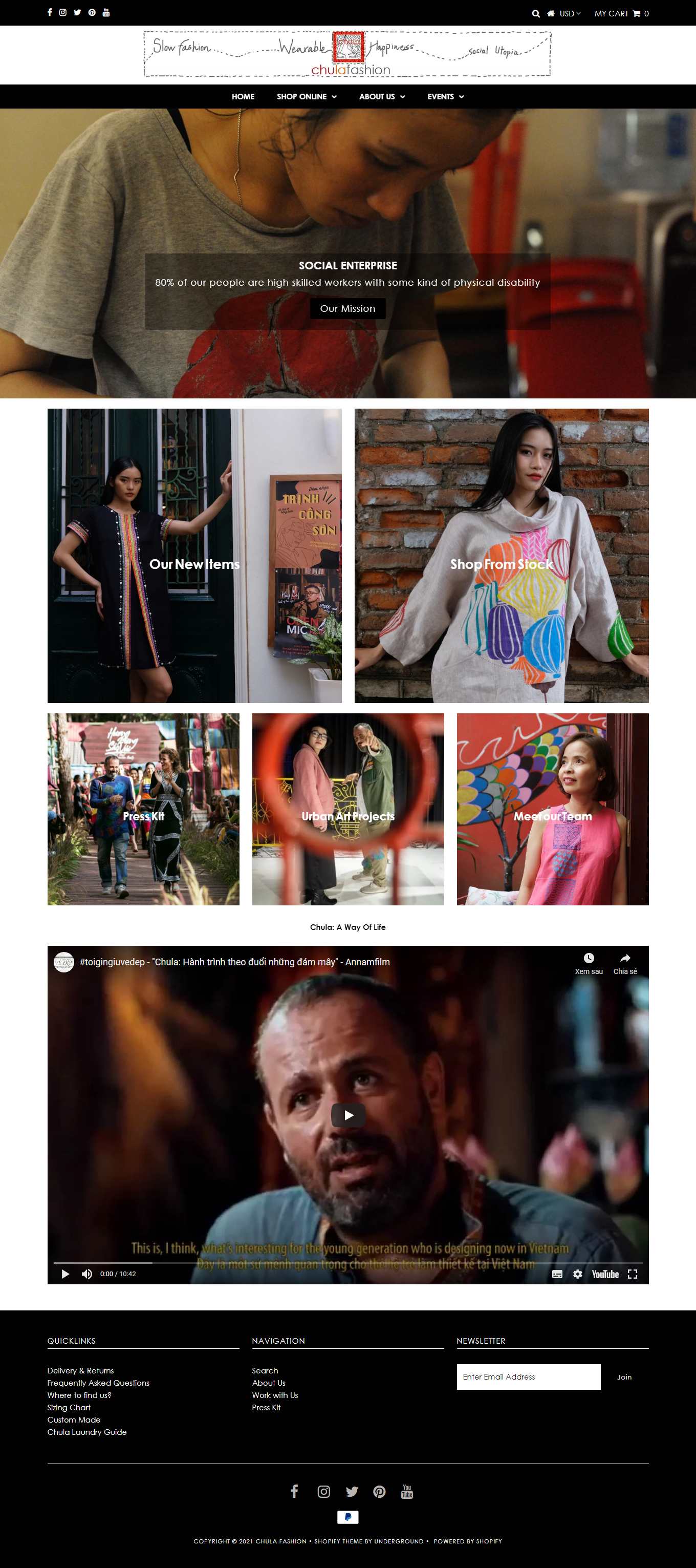 Thiết kế Web thiết kế thời trang chulafashion.com