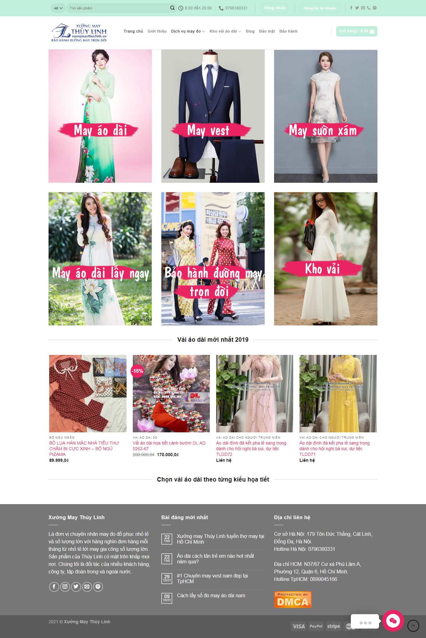 Thiết kế Web thiết kế thời trang xuongmaythuylinh.vn