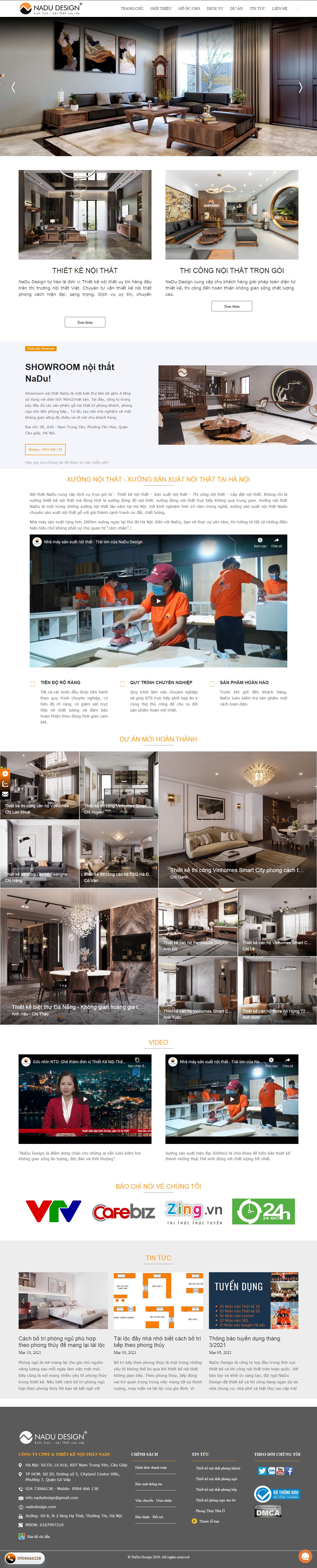 Thiết kế Web hà nội nadudesign.com