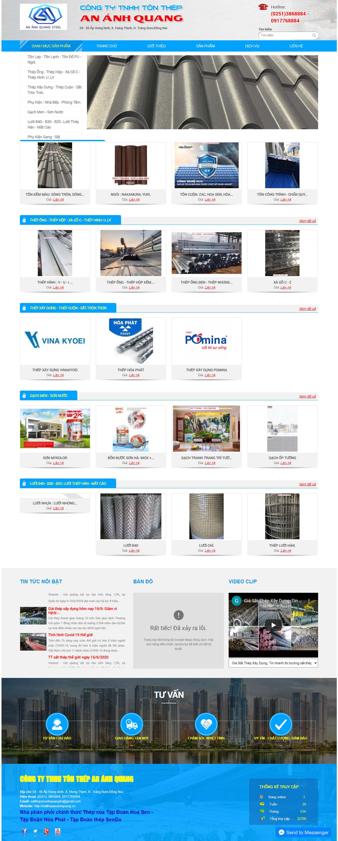 Thiết kế Web hà nội satthepananhquang.vn